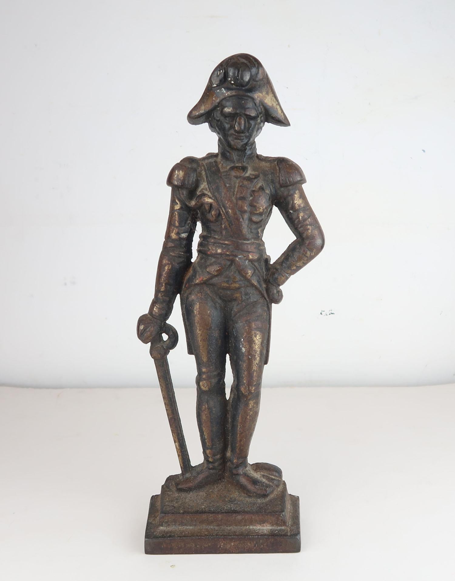 Great naive figure of Nelson

Cast iron flat back doorstop probably made by the Coalbrookdale factory

Good condition

Retains its original bronze patina.








 







 