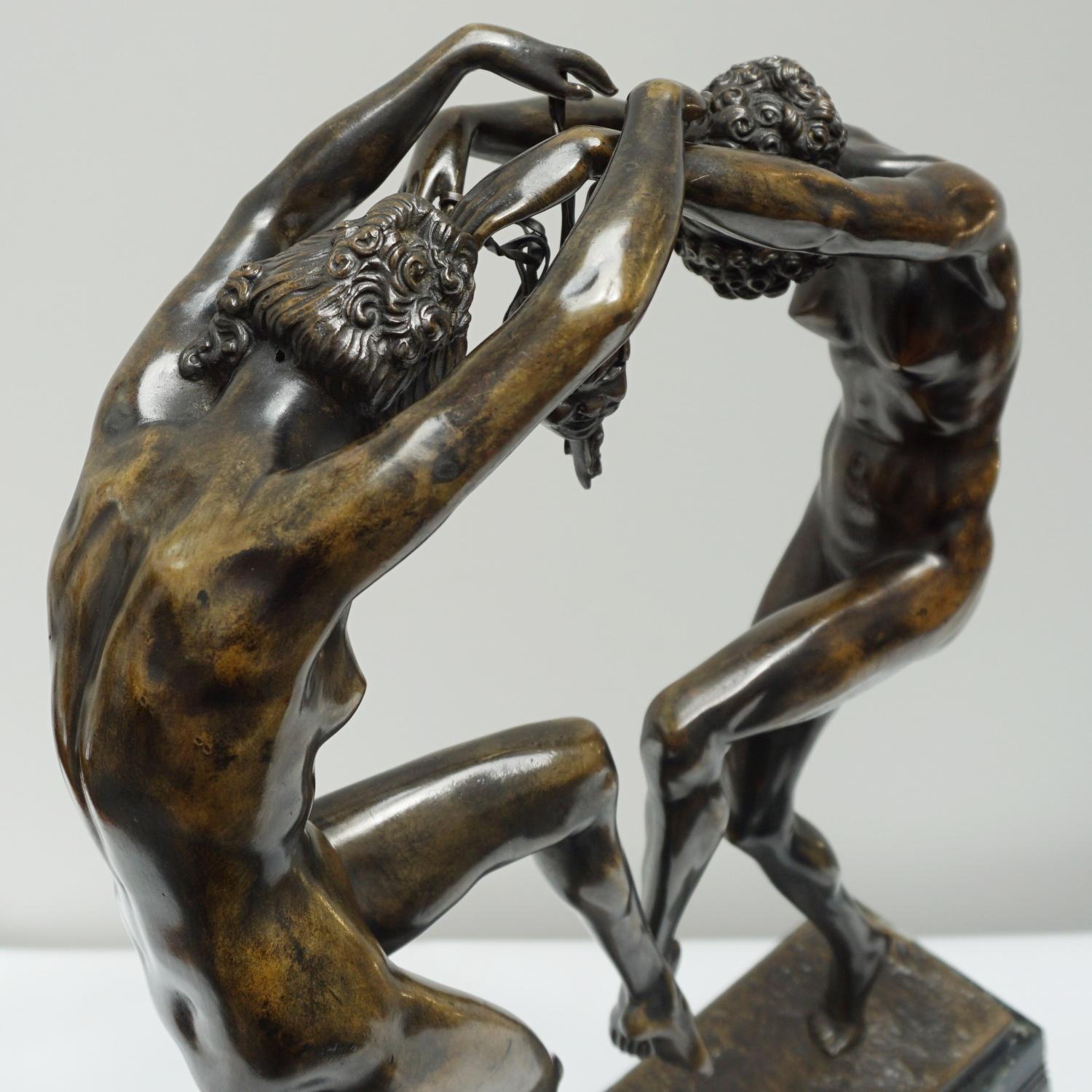 Original Art Deco Bronze and Marble Sculpture, French, C1920 For Sale 10