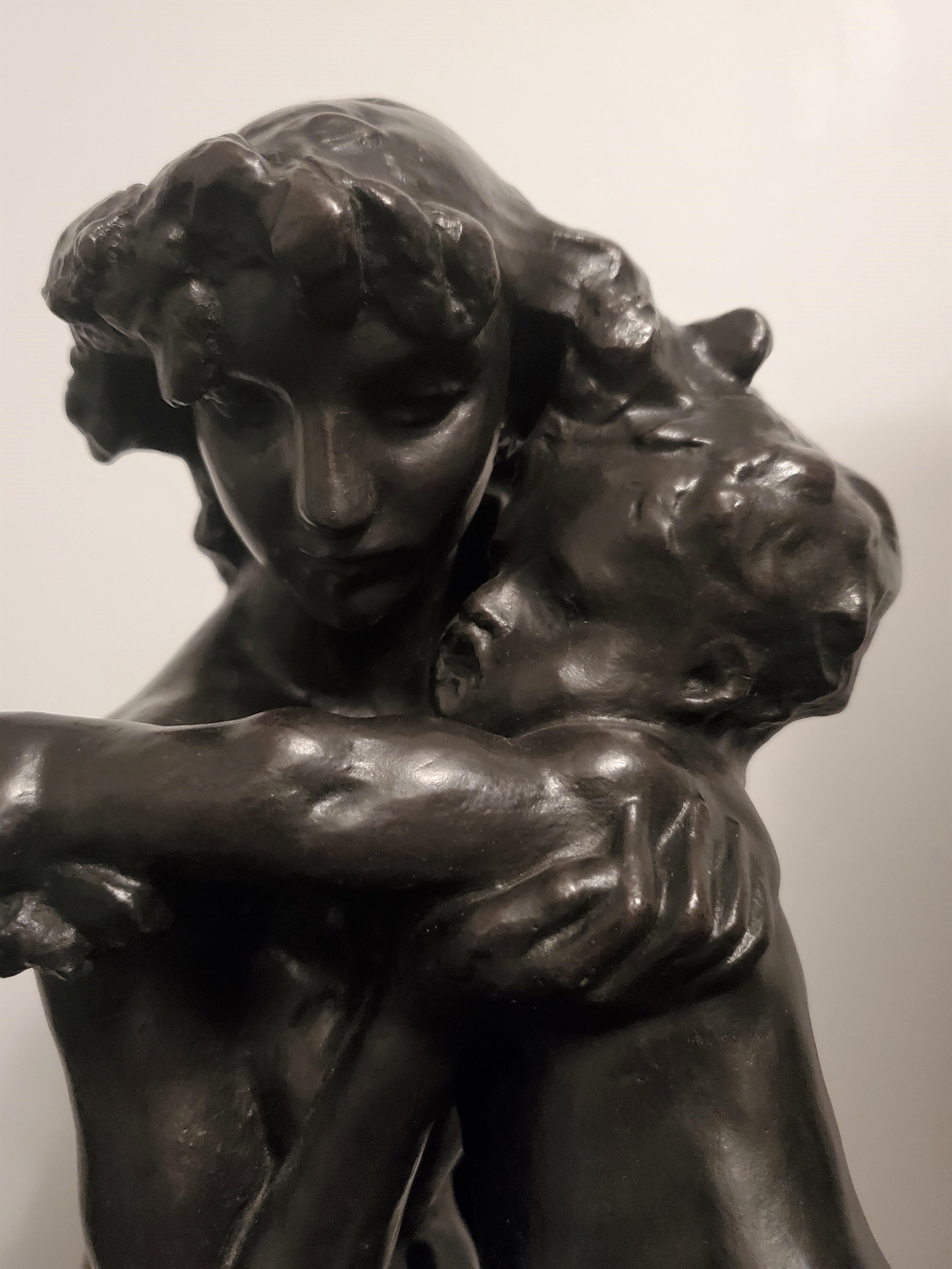 Original Bronze Sculpture of Frère Et Soeur Brother & Sister by Auguste Rodin For Sale 3