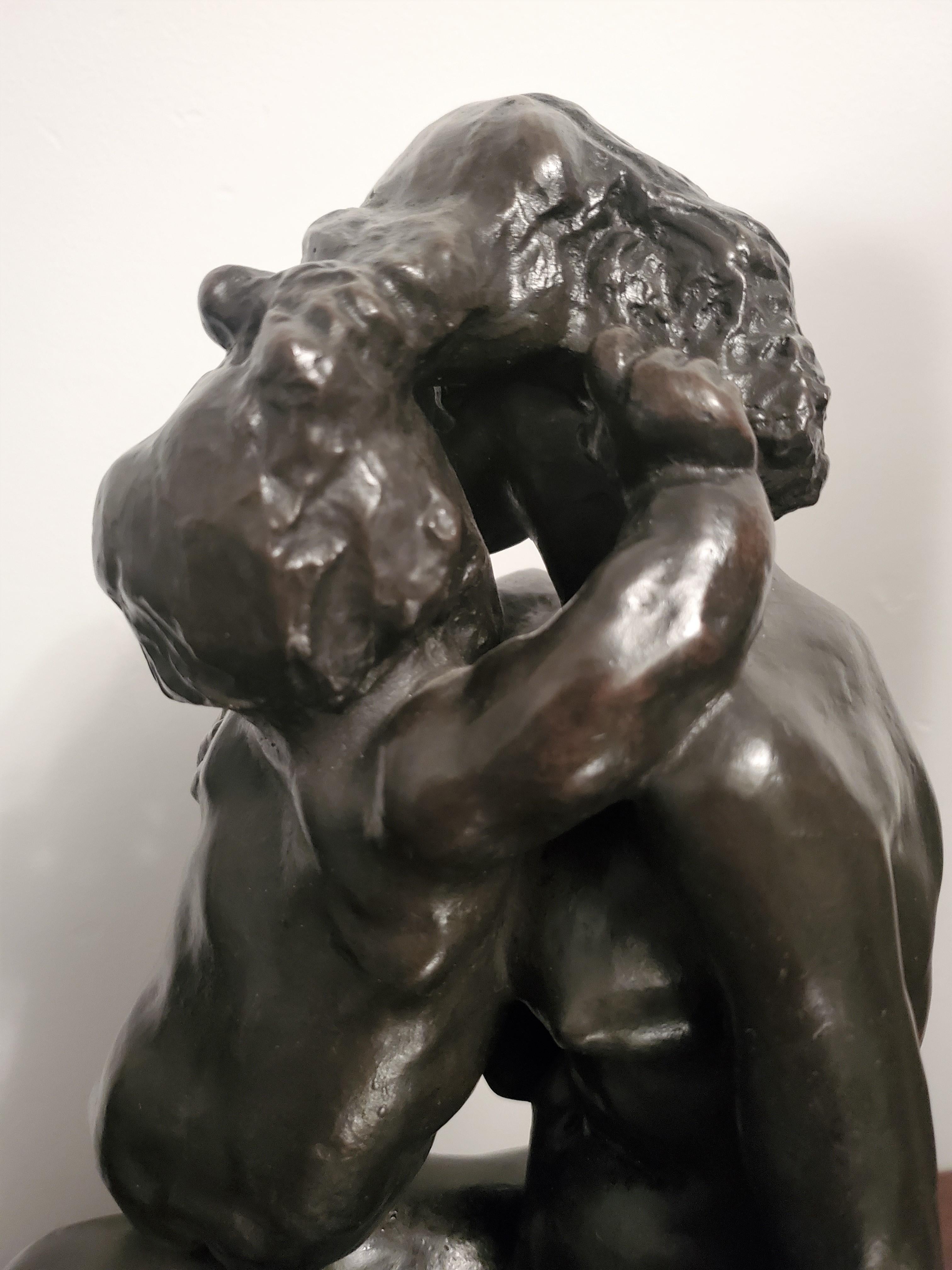Une sculpture originale en bronze de Frère et Soeur Brother & sister par Auguste Rodin en vente 4