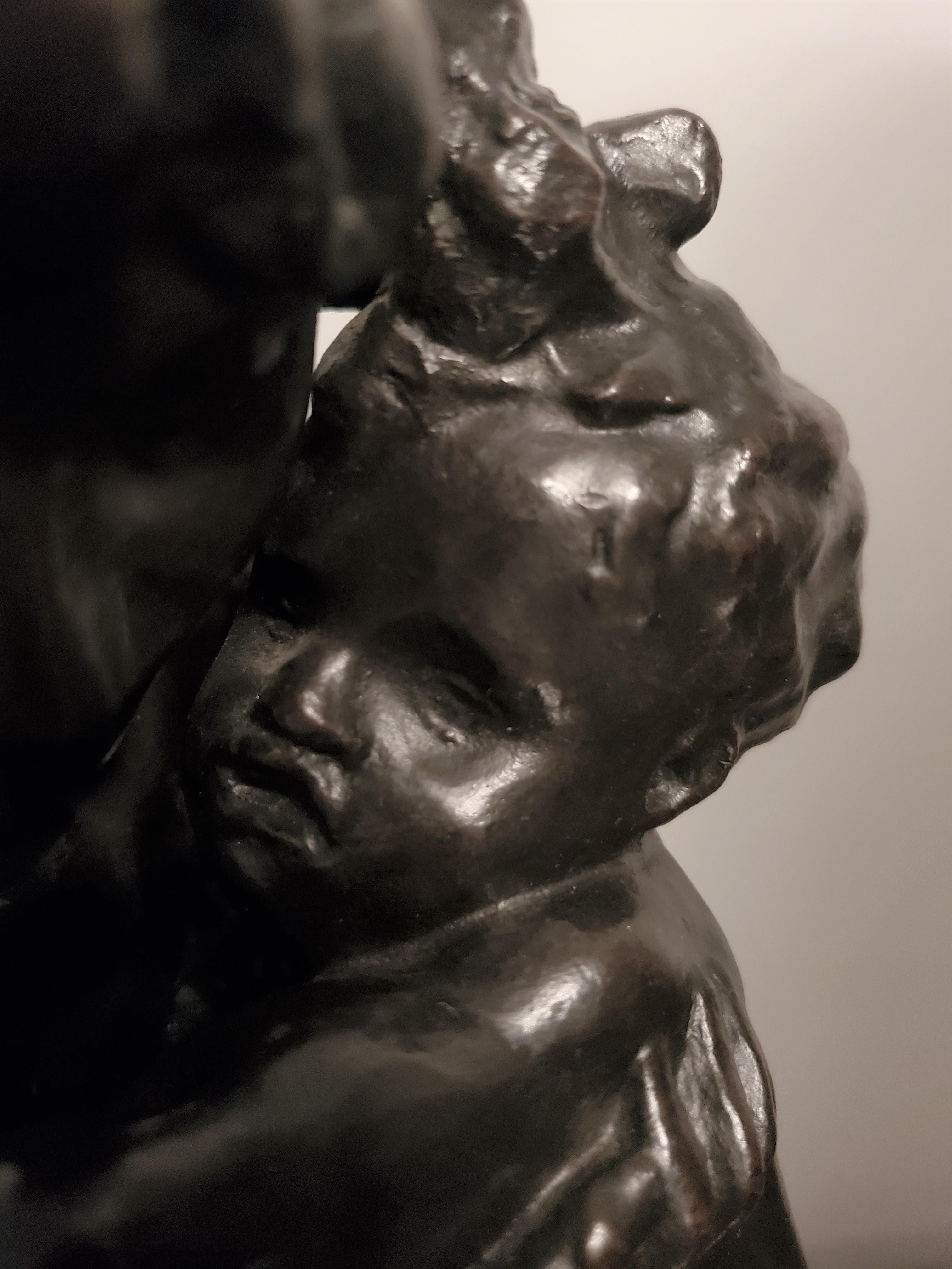 Original Bronzeskulptur Frère et Soeur Bruder und Schwester von Auguste Rodin im Angebot 7
