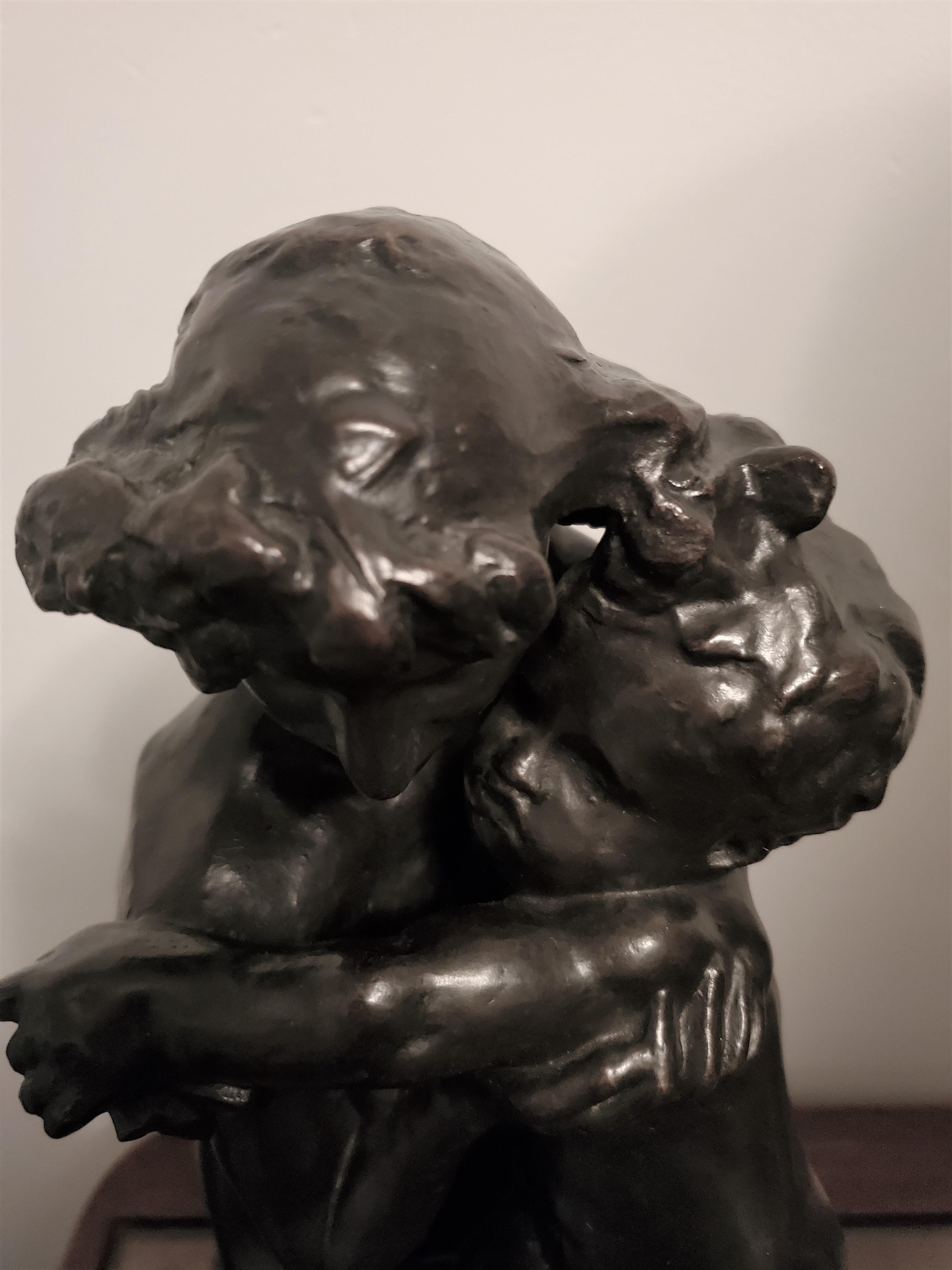 Une sculpture originale en bronze de Frère et Soeur Brother & sister par Auguste Rodin en vente 7