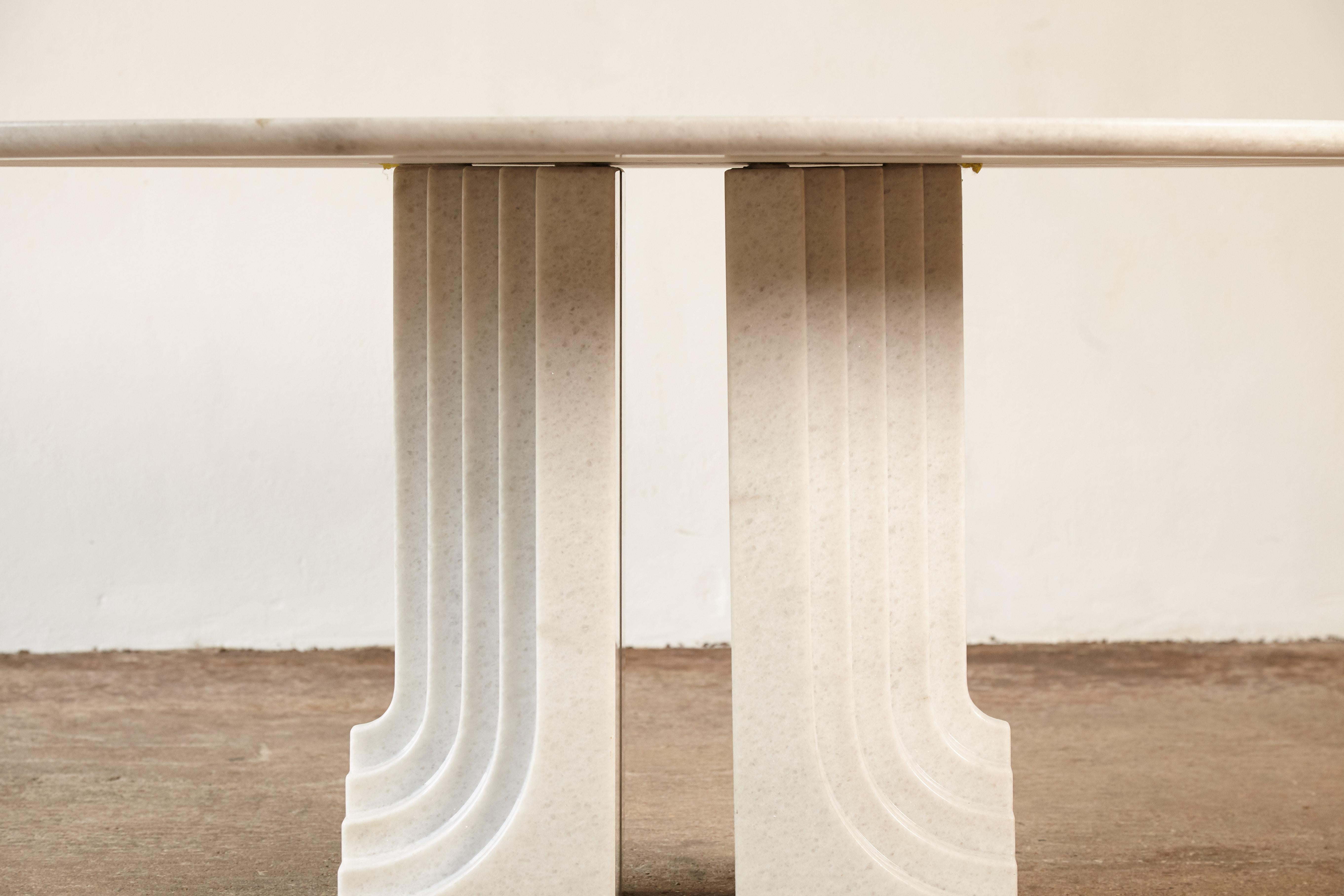 Late 20th Century Original Carlo Scarpa Samo Table in Naxos Marble, Simon Gavina, Italy, 1970s