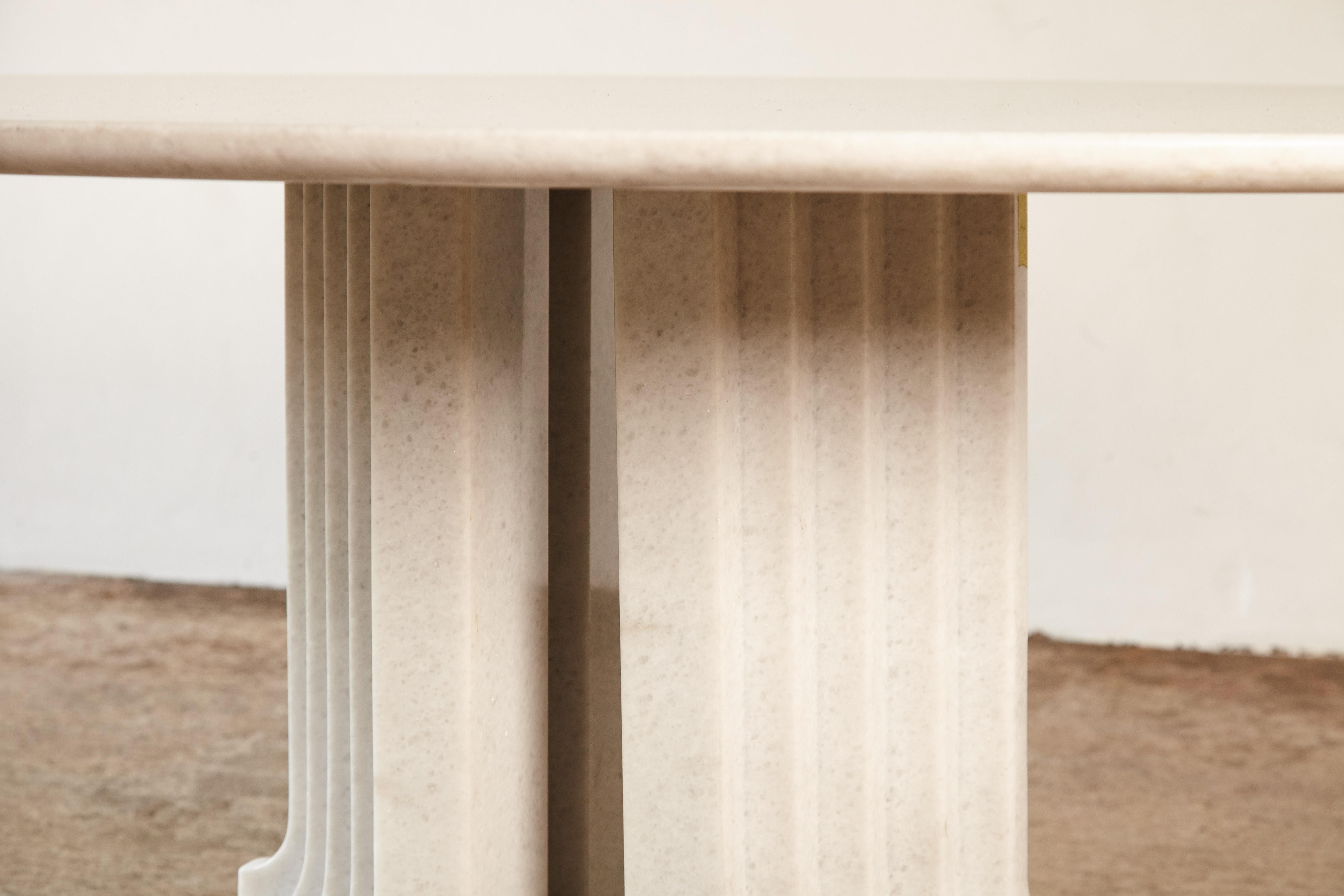 Original Carlo Scarpa Samo Table in Naxos Marble, Simon Gavina, Italy, 1970s 2