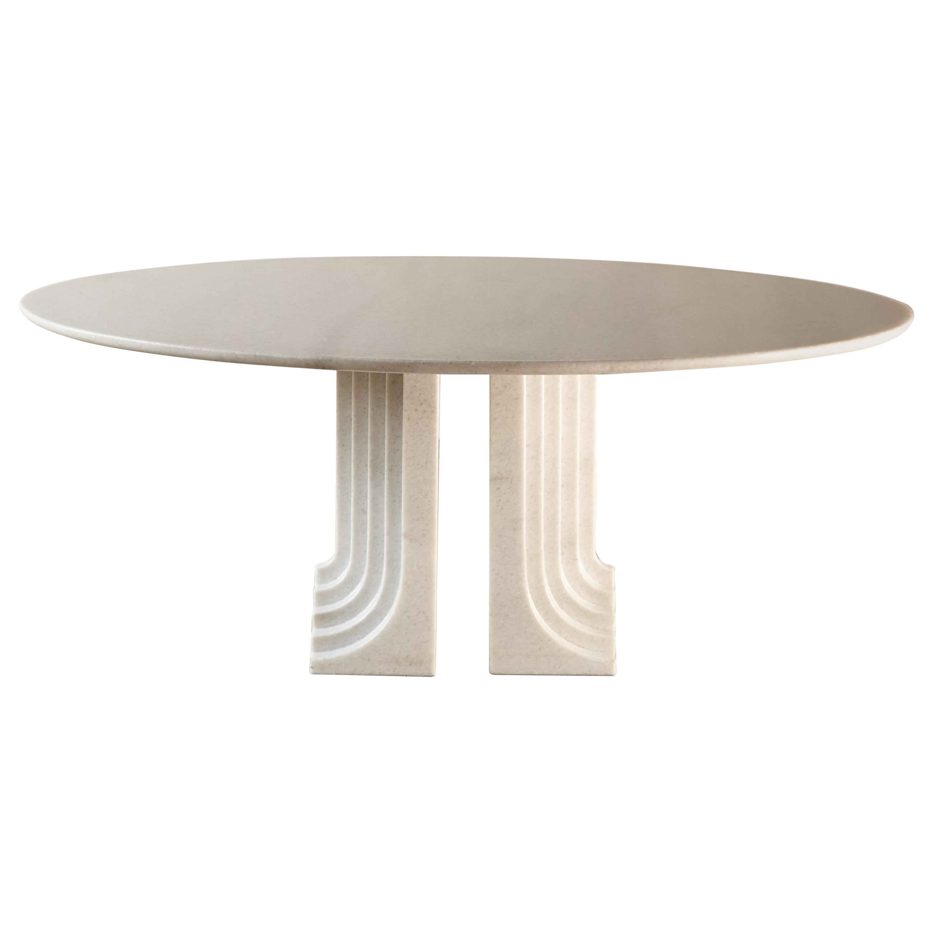 Original Carlo Scarpa Samo Table in Naxos Marble, Simon Gavina, Italy, 1970s