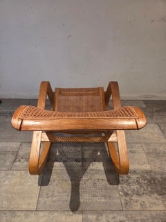 Una original mecedora Dondolo de Luigi Crassevig, Italia, años 70