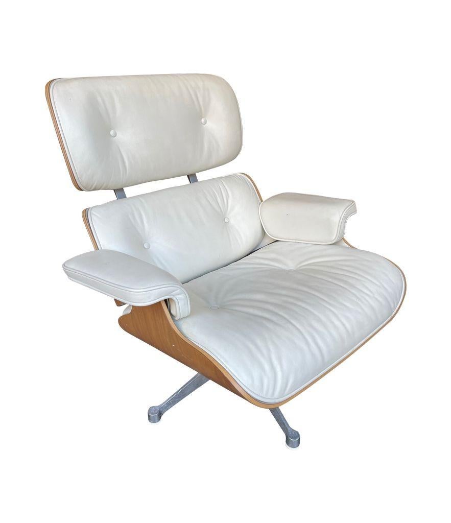 Contemporary Original Eames Lounger and Ottoman by Vitra in 