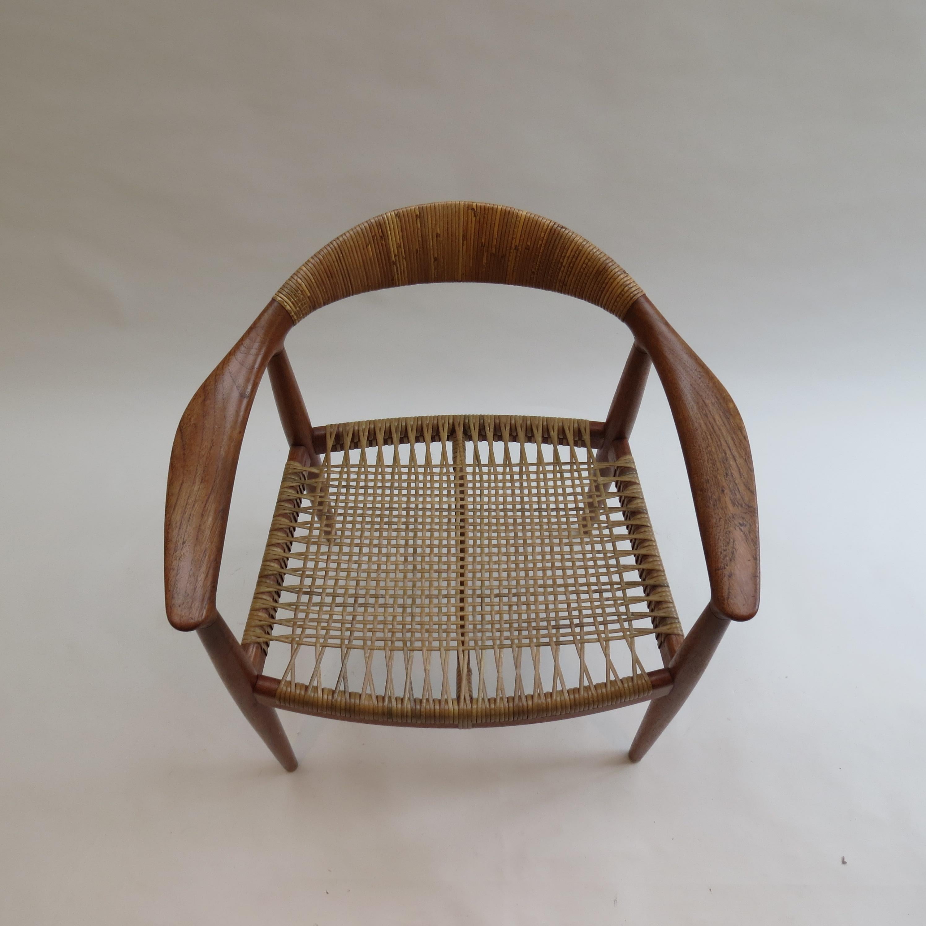 Original Early Version of the Chair by Hans J Wegner Johannes Hansen JH 501 (Moderne der Mitte des Jahrhunderts)