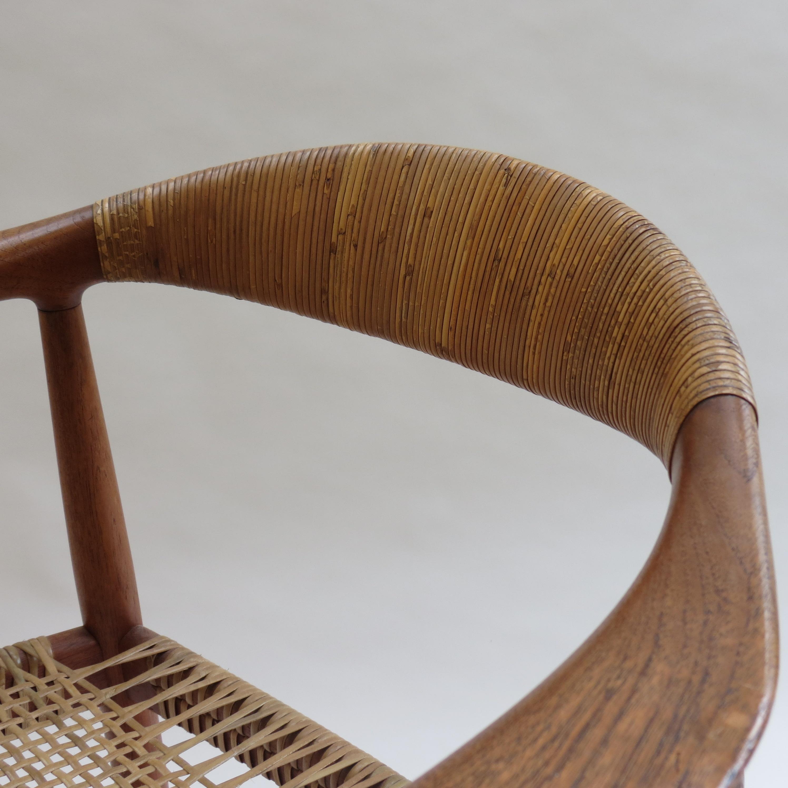 20th Century Original Early Version of the Chair by Hans J Wegner Johannes Hansen JH 501