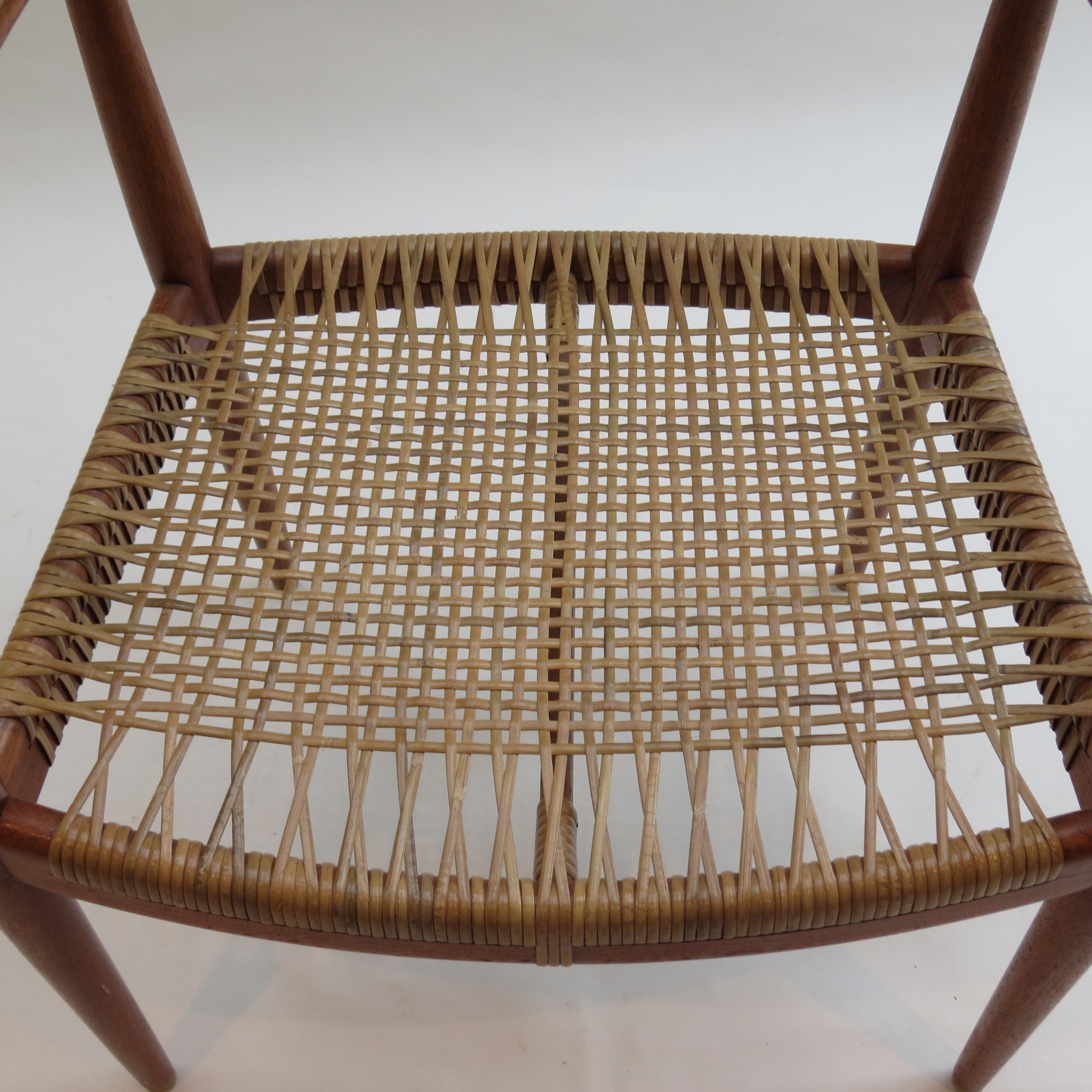 Cane Original Early Version of the Chair by Hans J Wegner Johannes Hansen JH 501