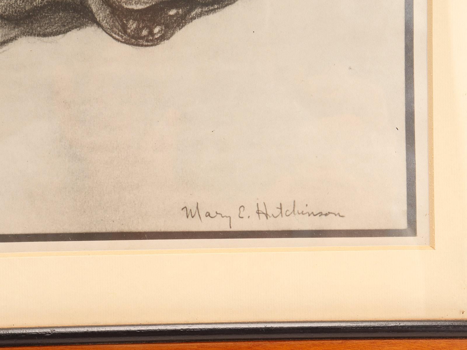 Gravure originale représentant la tête d'un chien boxer, USA 1930. Bon état - En vente à Milan, IT