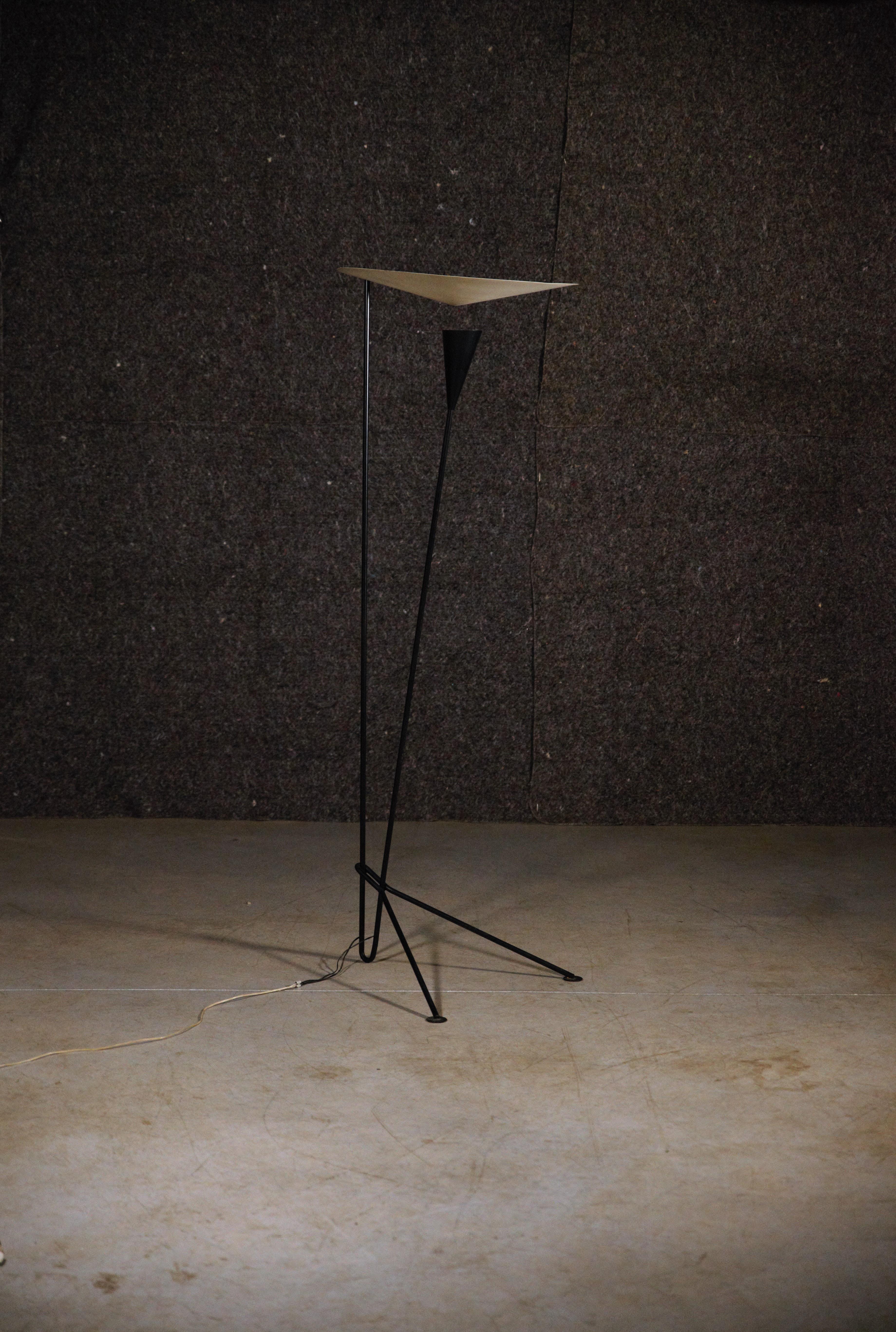 An Original Floor Lamp by Michel Buffet for Atelier Mathieu France 1950s For Sale 4
