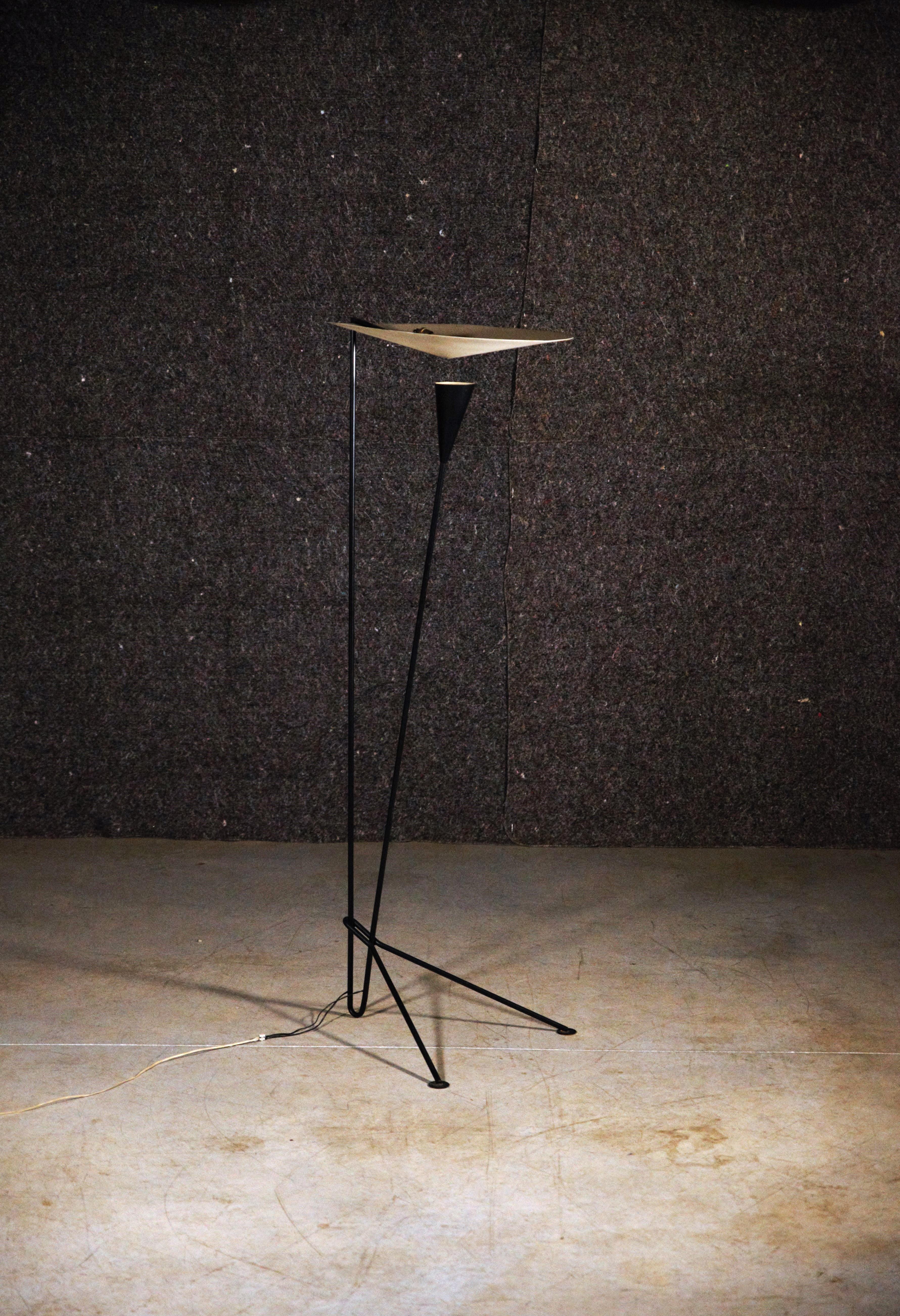 An Original Floor Lamp by Michel Buffet for Atelier Mathieu France 1950s For Sale 5