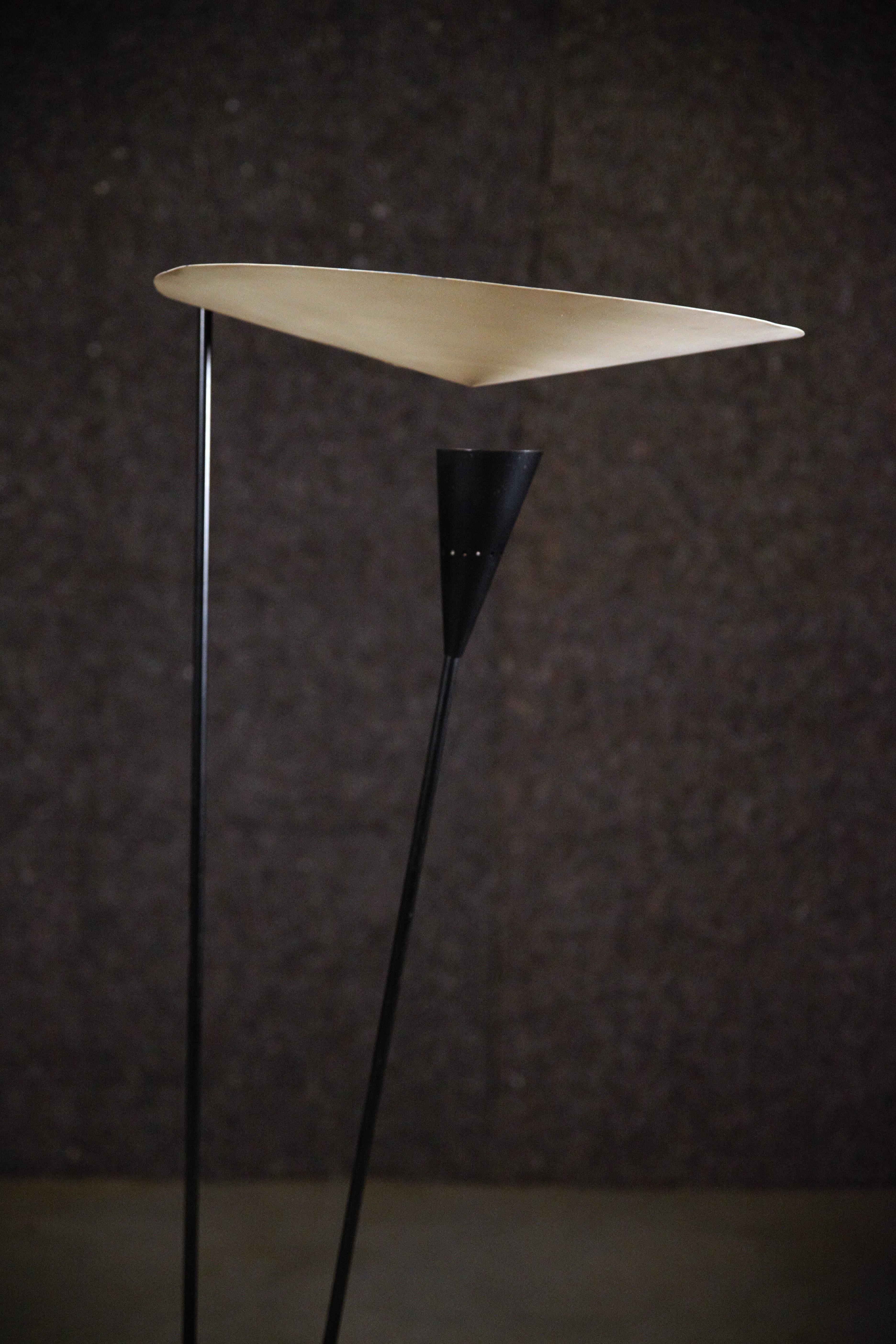 French An Original Floor Lamp by Michel Buffet for Atelier Mathieu France 1950s For Sale