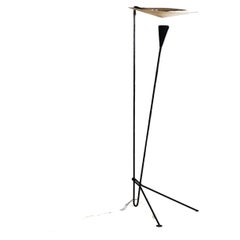 Vintage An Original Floor Lamp by Michel Buffet for Atelier Mathieu France 1950s