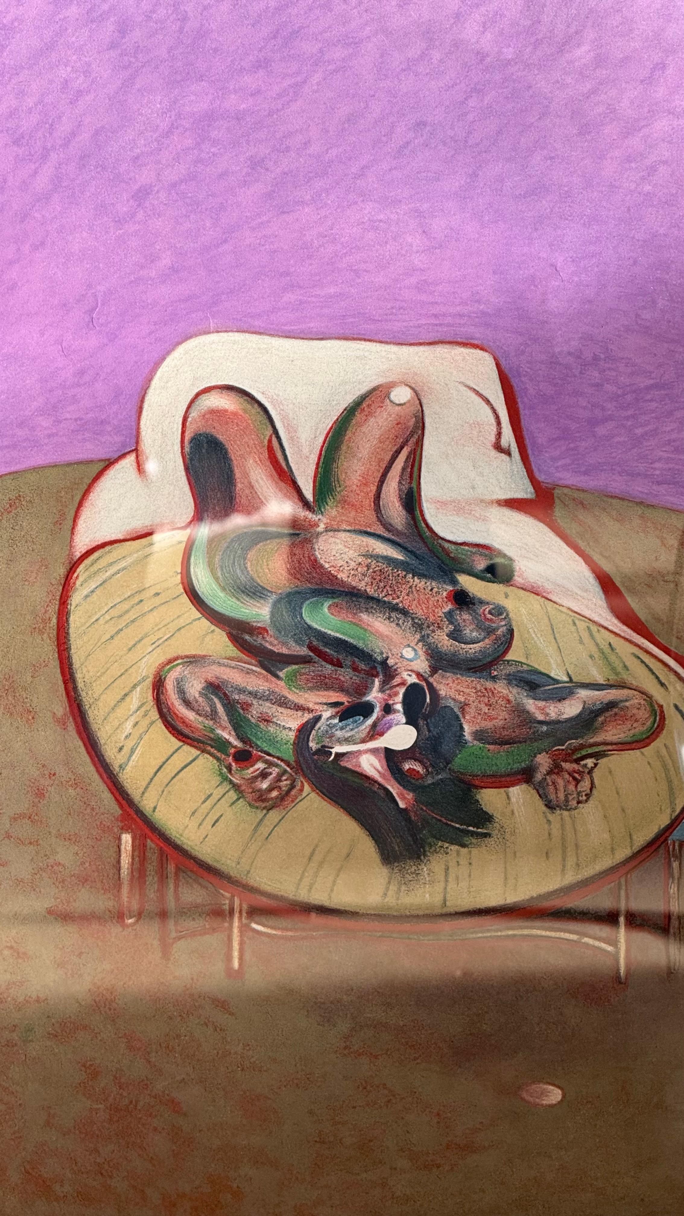 Ein Original-Ausstellungsplakat von Francis Bacon, 1966. Mit der 