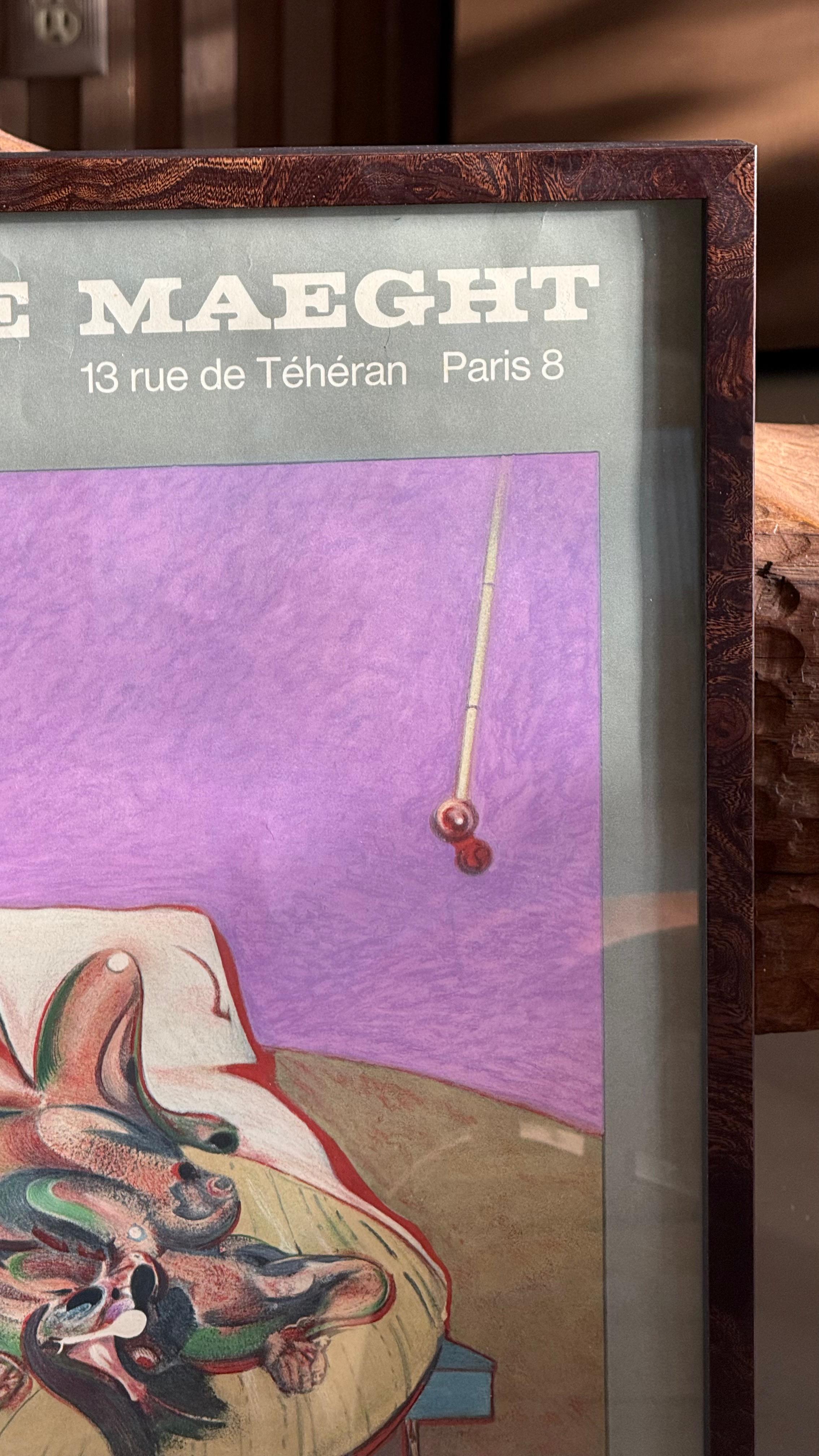 Ein Originalplakat von Francis Bacon aus der Galerie Maeght, Paris 1966 (20. Jahrhundert) im Angebot