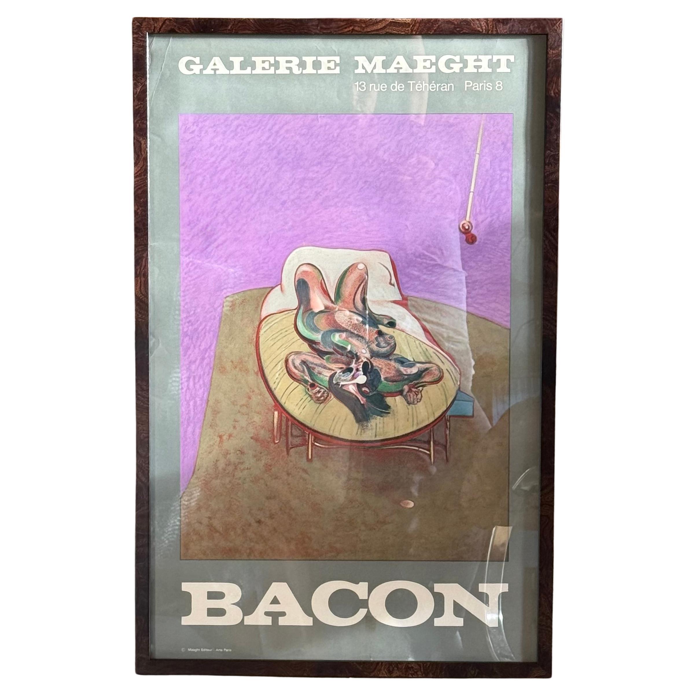 An original Francis Bacon poster from Galerie Maeght, Paris 1966