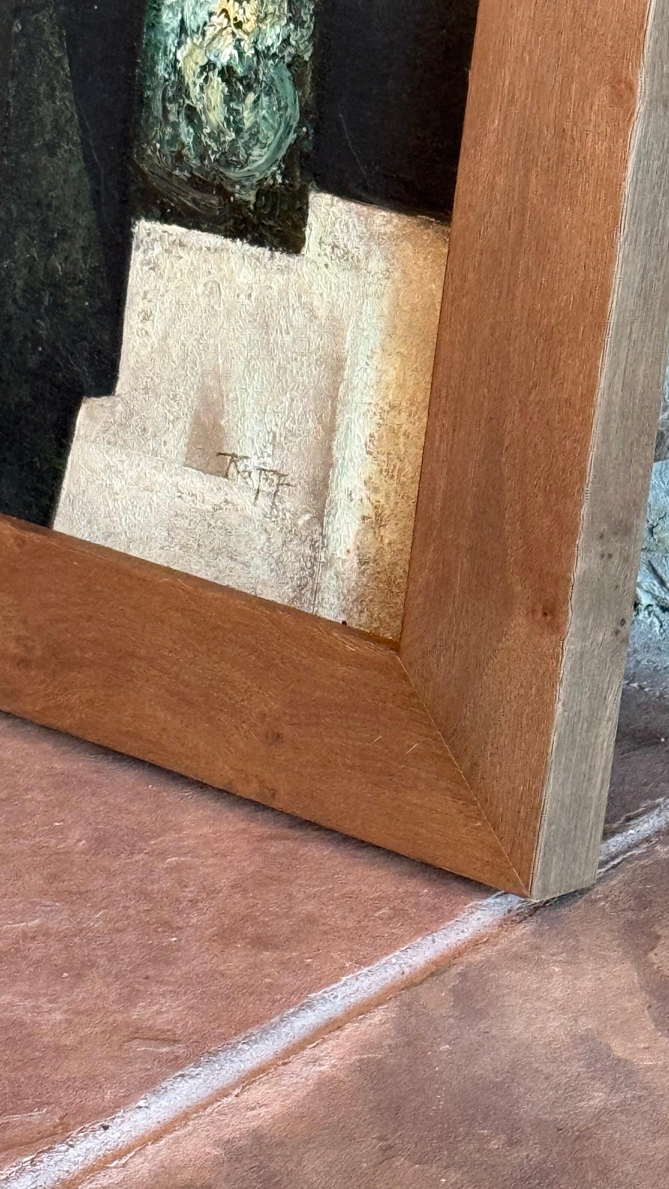 Un dipinto astratto originale della metà del secolo, olio su tela, circa 1950 in vendita 11