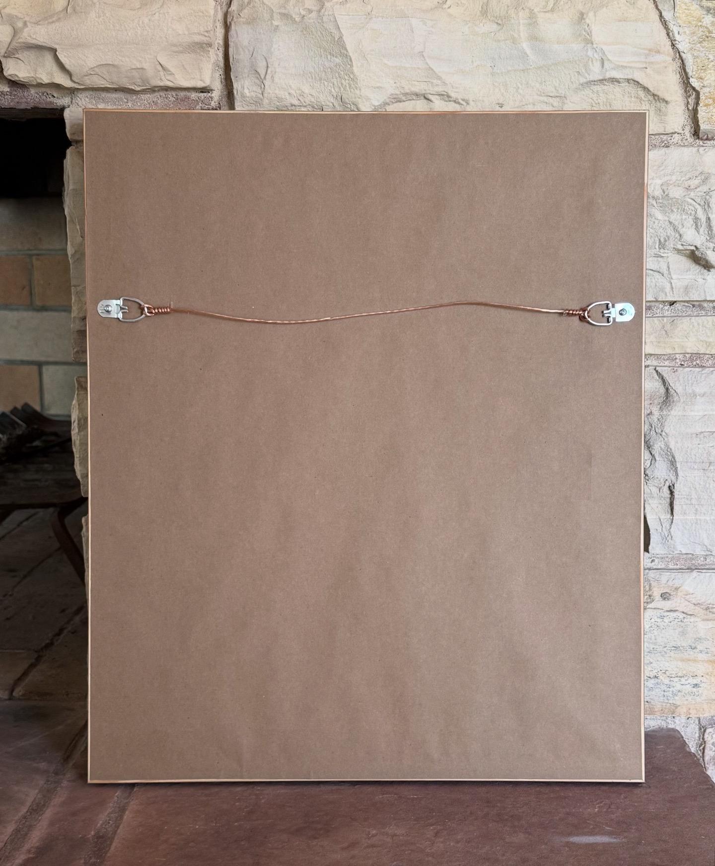 XX secolo Un dipinto astratto originale della metà del secolo, olio su tela, circa 1950 in vendita