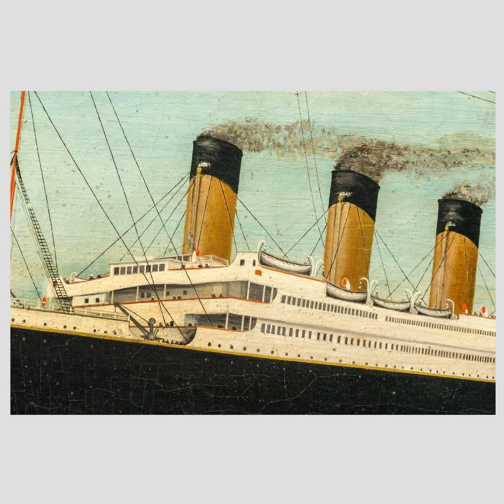 titanic oil painting