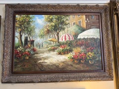 An original oil painting inspired by Aldo Rando museum piece titled of a flower