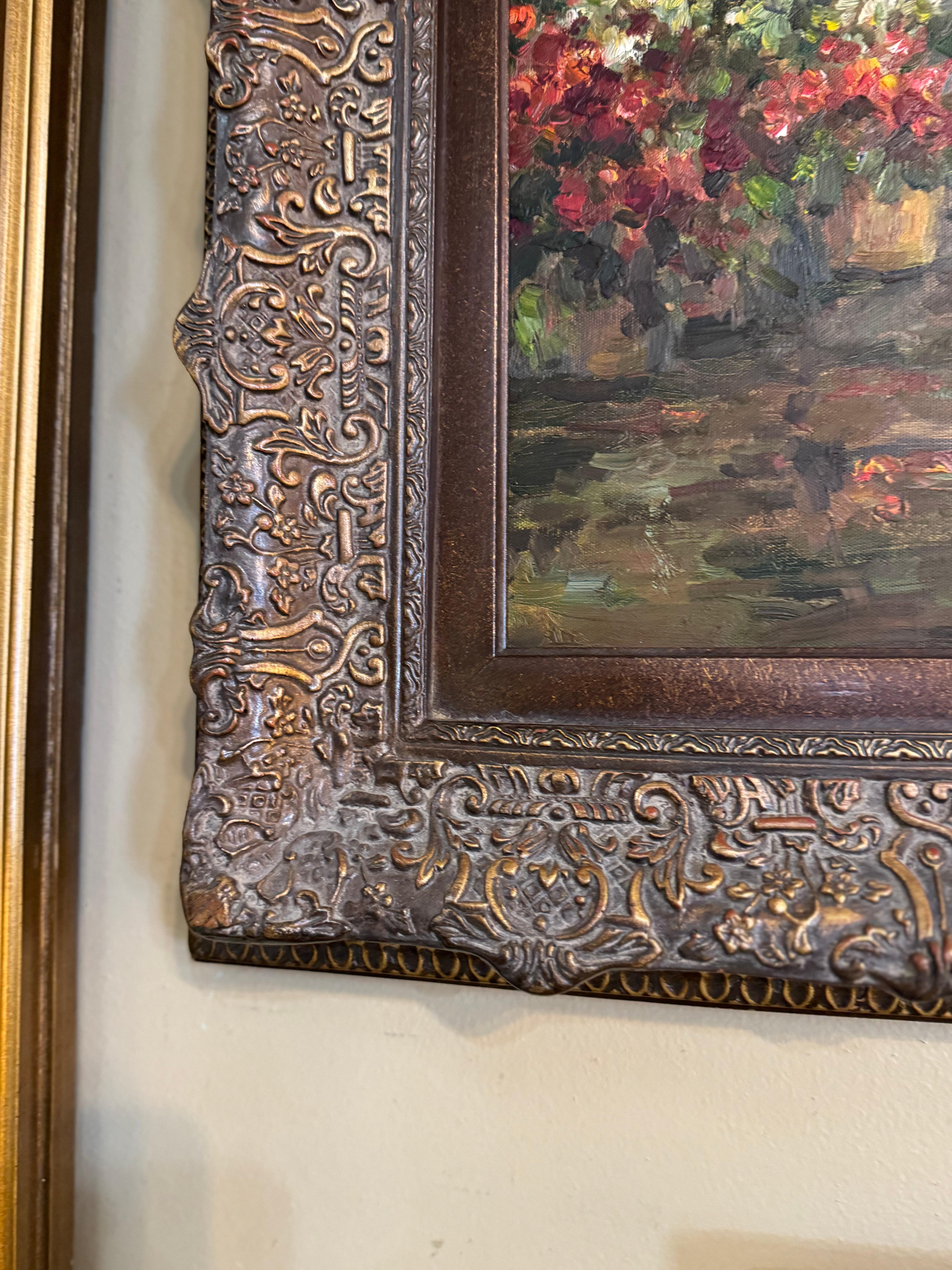 Classico americano Un dipinto ad olio originale ispirato all'opera museale di Aldo Randoe intitolata 