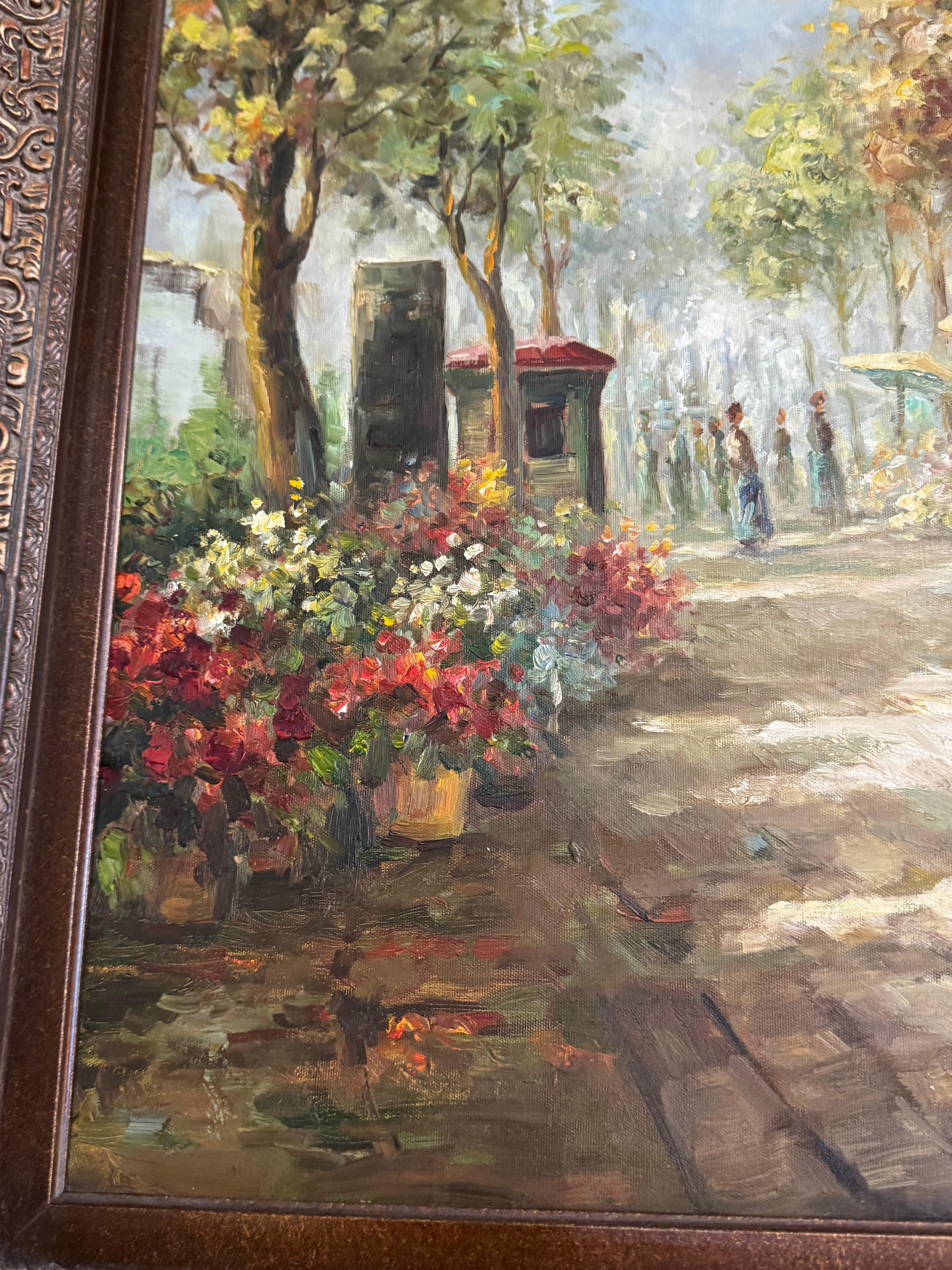 Americano Un dipinto ad olio originale ispirato all'opera museale di Aldo Randoe intitolata 