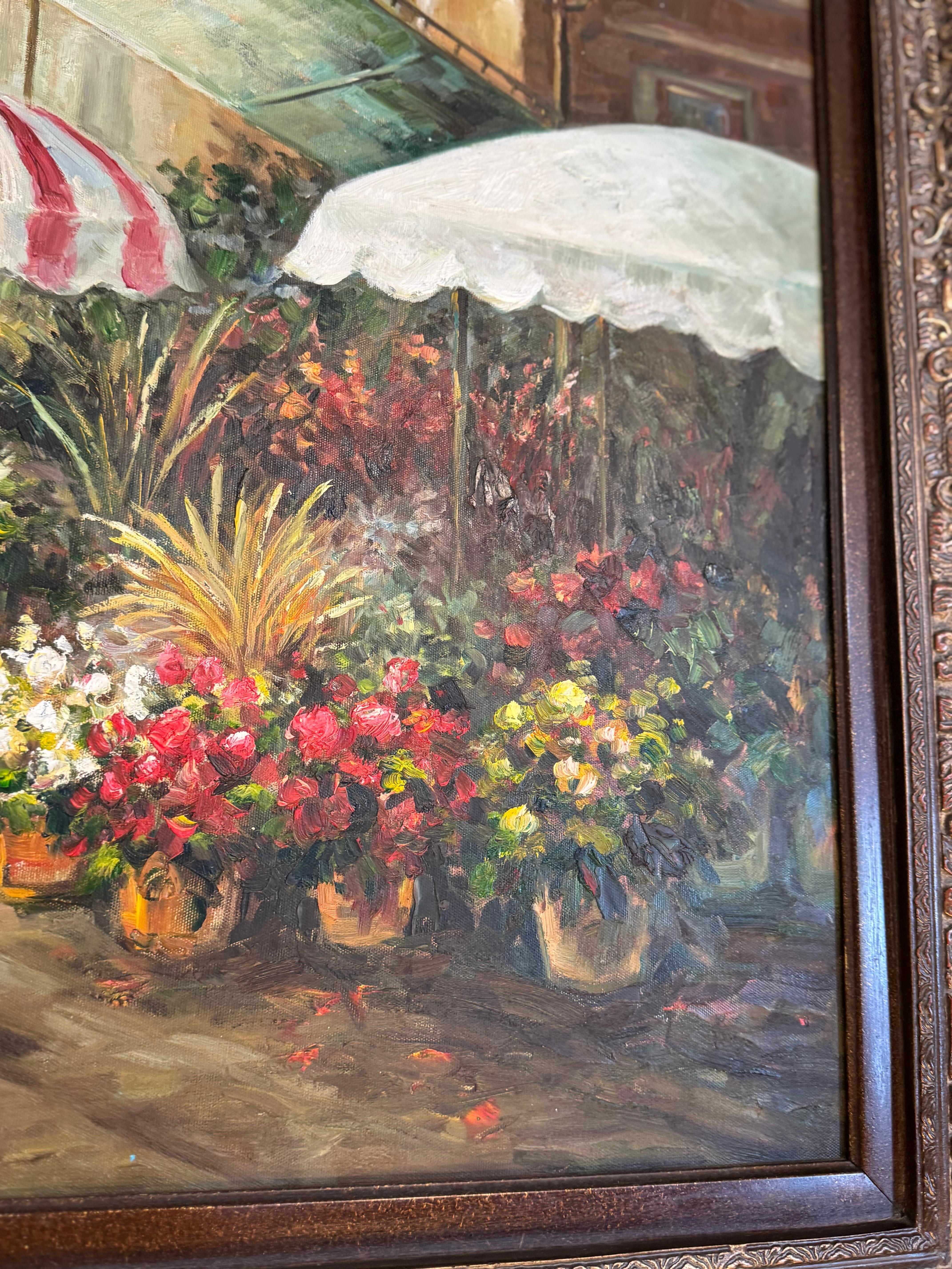 Un dipinto ad olio originale ispirato all'opera museale di Aldo Randoe intitolata 