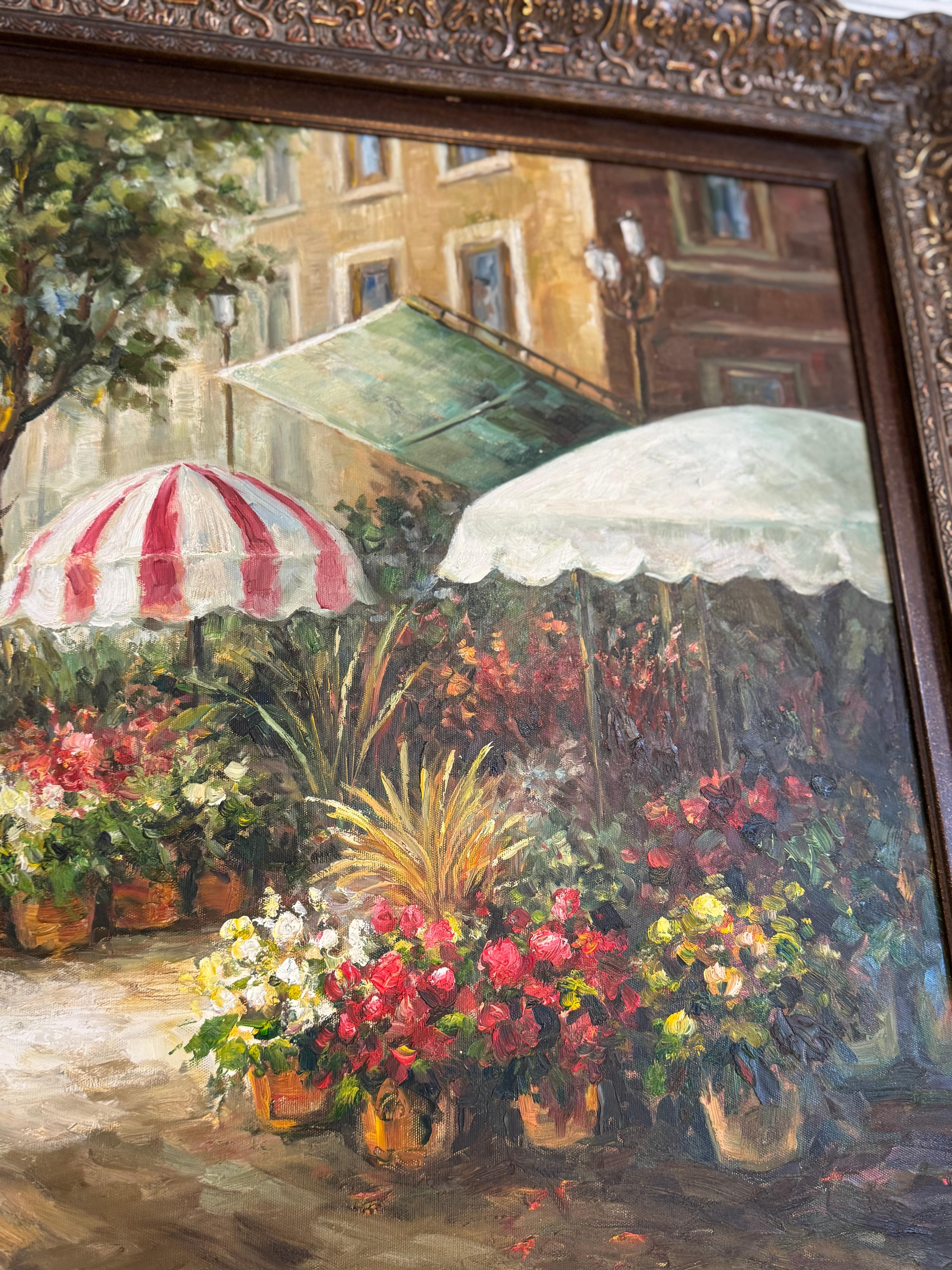 Un dipinto ad olio originale ispirato all'opera museale di Aldo Randoe intitolata 