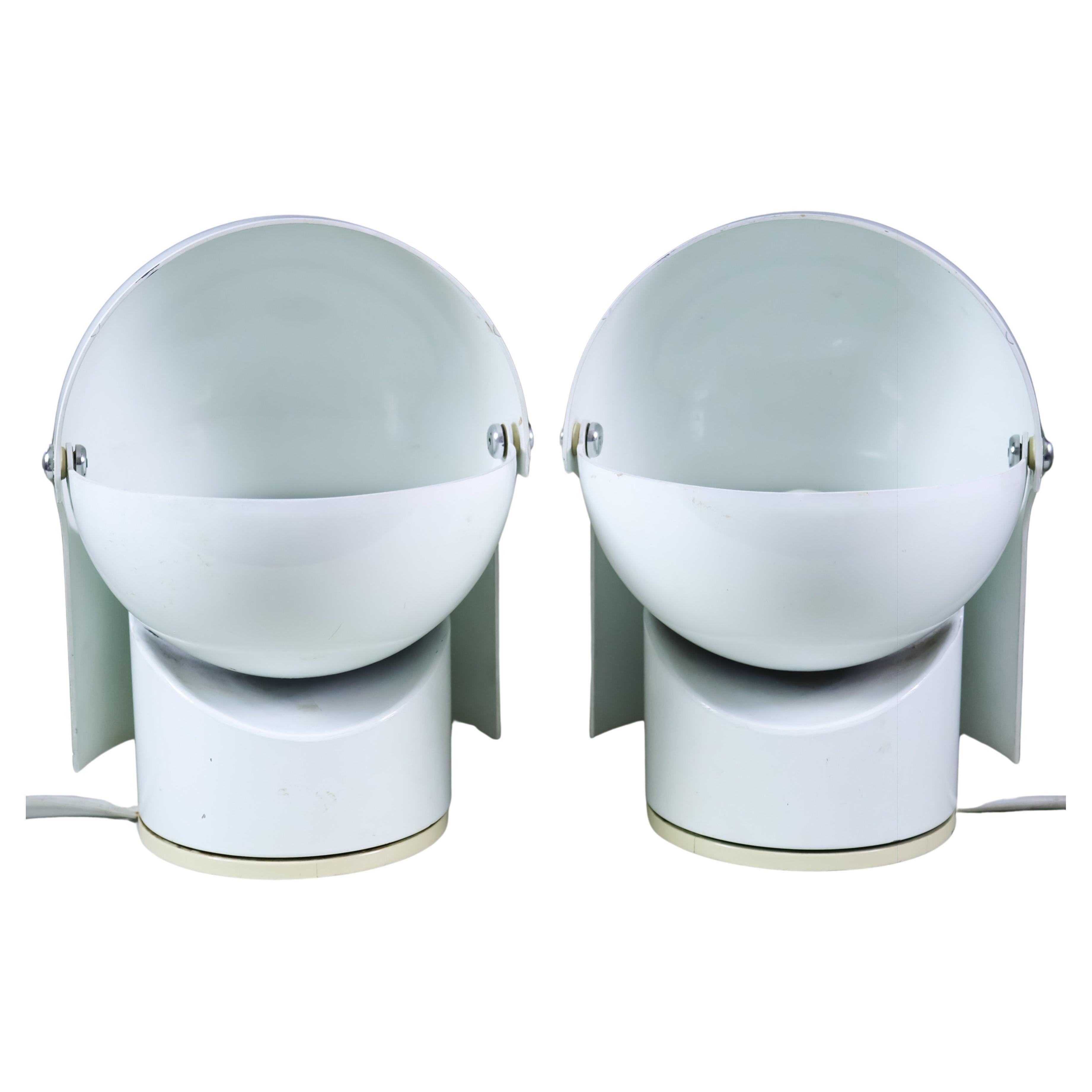 An Original Pair of "Pileino" Table Lamps By Gae Aulenti For Artemide, 1972