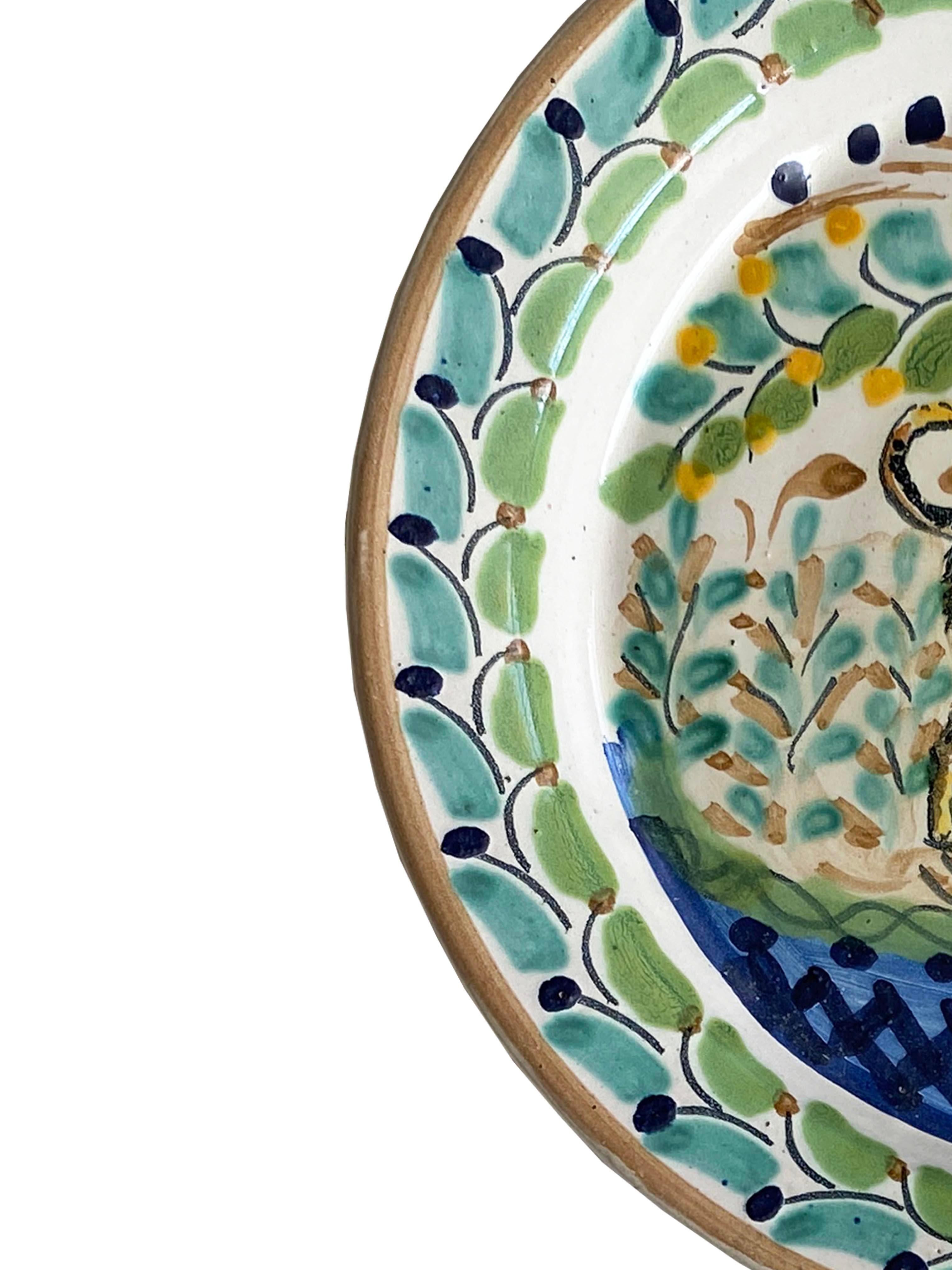 An Original Set of Gorky Gonzalez Plates Owned by Brooke Astor In Good Condition For Sale In Scottsdale, AZ