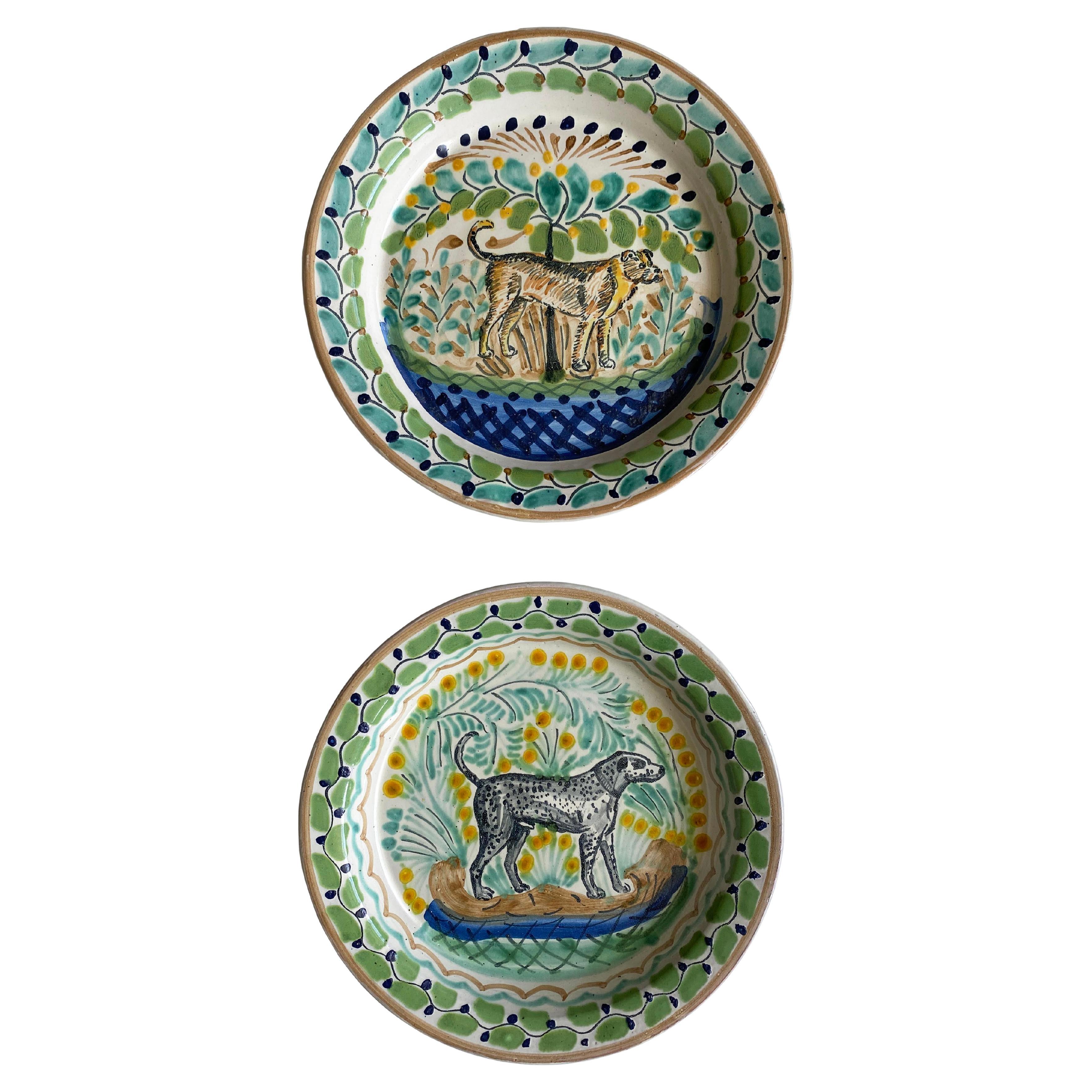 An Original Set of Gorky Gonzalez Plates Owned by Brooke Astor For Sale