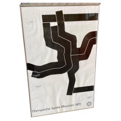 Original Vintage Poster Olympic Games in Munich 1972 Artist: Pierre Soulages