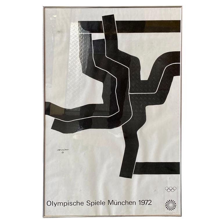 Original Vintage Poster Olympic Games in Munich 1972 Artist: Pierre Soulages