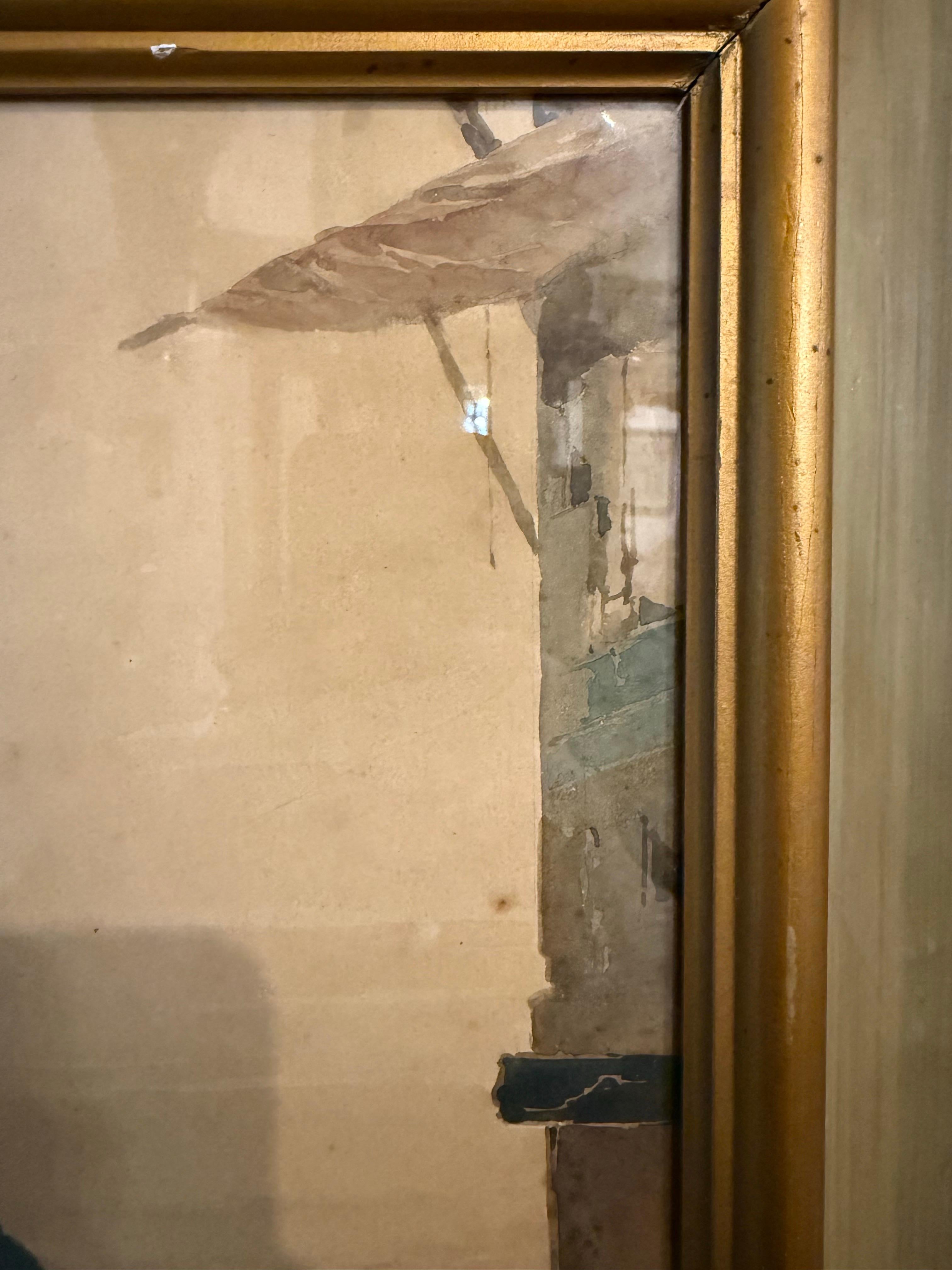 Ein Original-Aquarell von Luigi Rossini, 19. Jahrhundert im Angebot 5