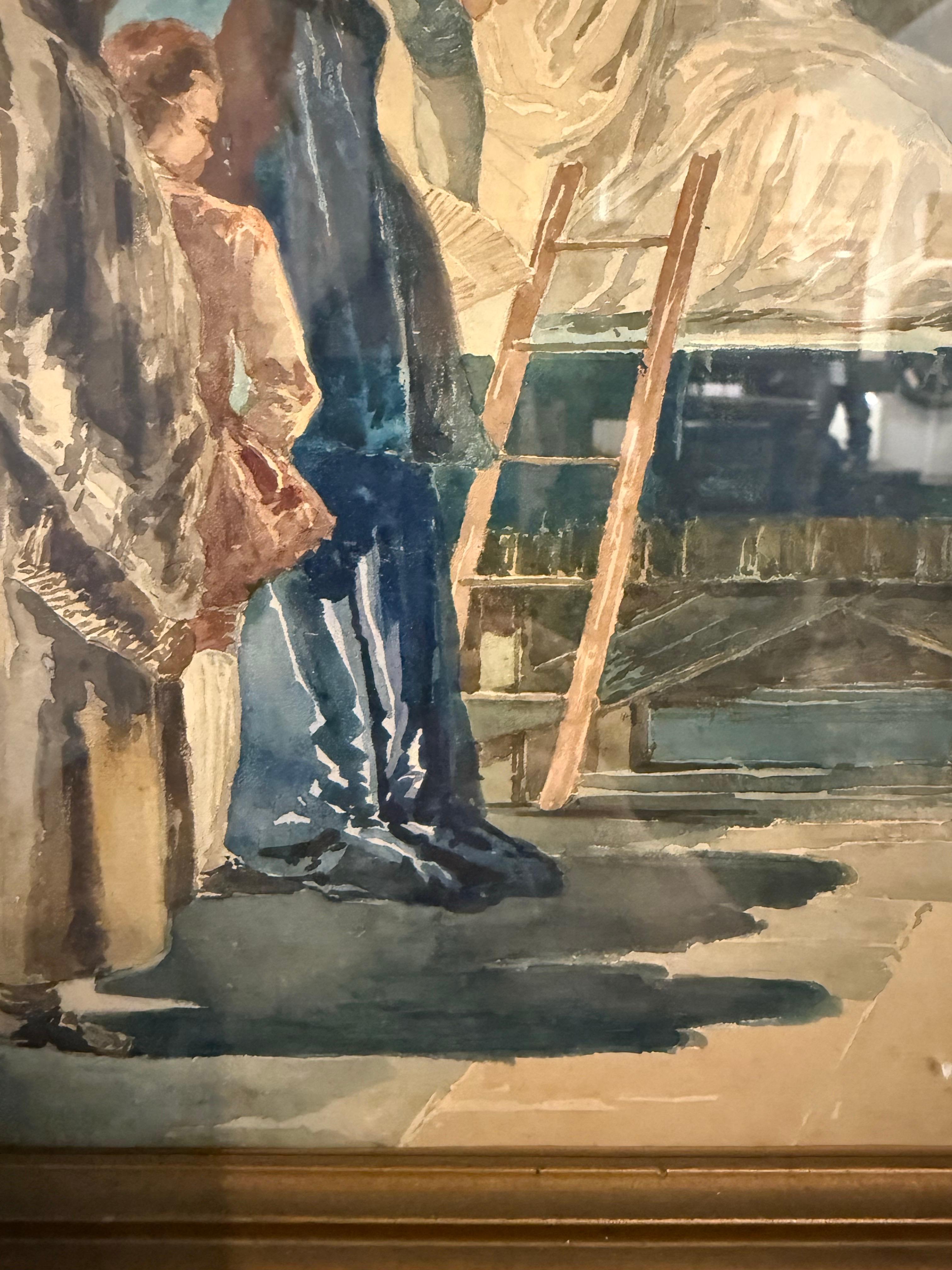 Ein Original-Aquarell von Luigi Rossini, 19. Jahrhundert im Zustand „Gut“ im Angebot in ARMADALE, VIC