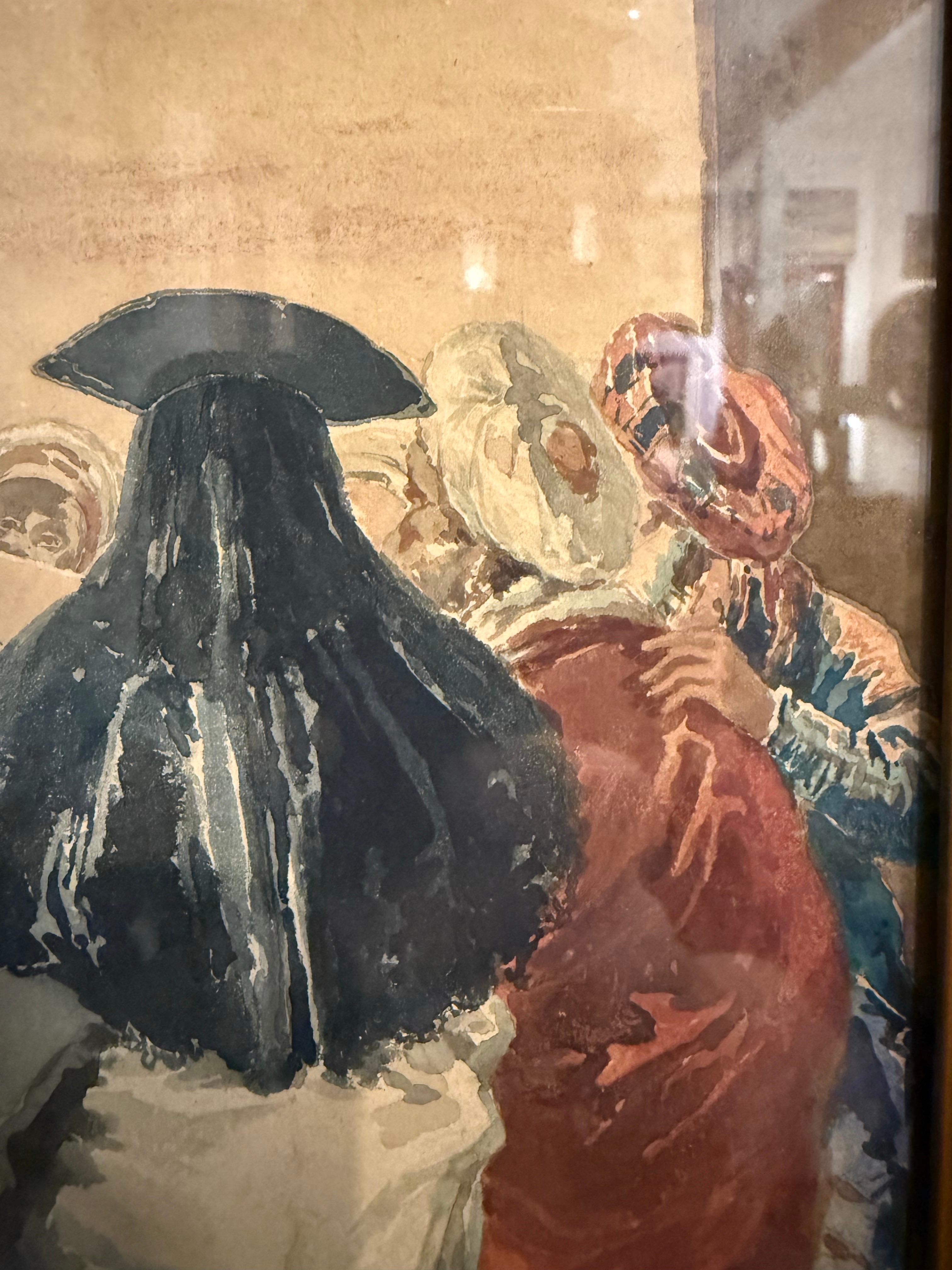 Ein Original-Aquarell von Luigi Rossini, 19. Jahrhundert im Angebot 1