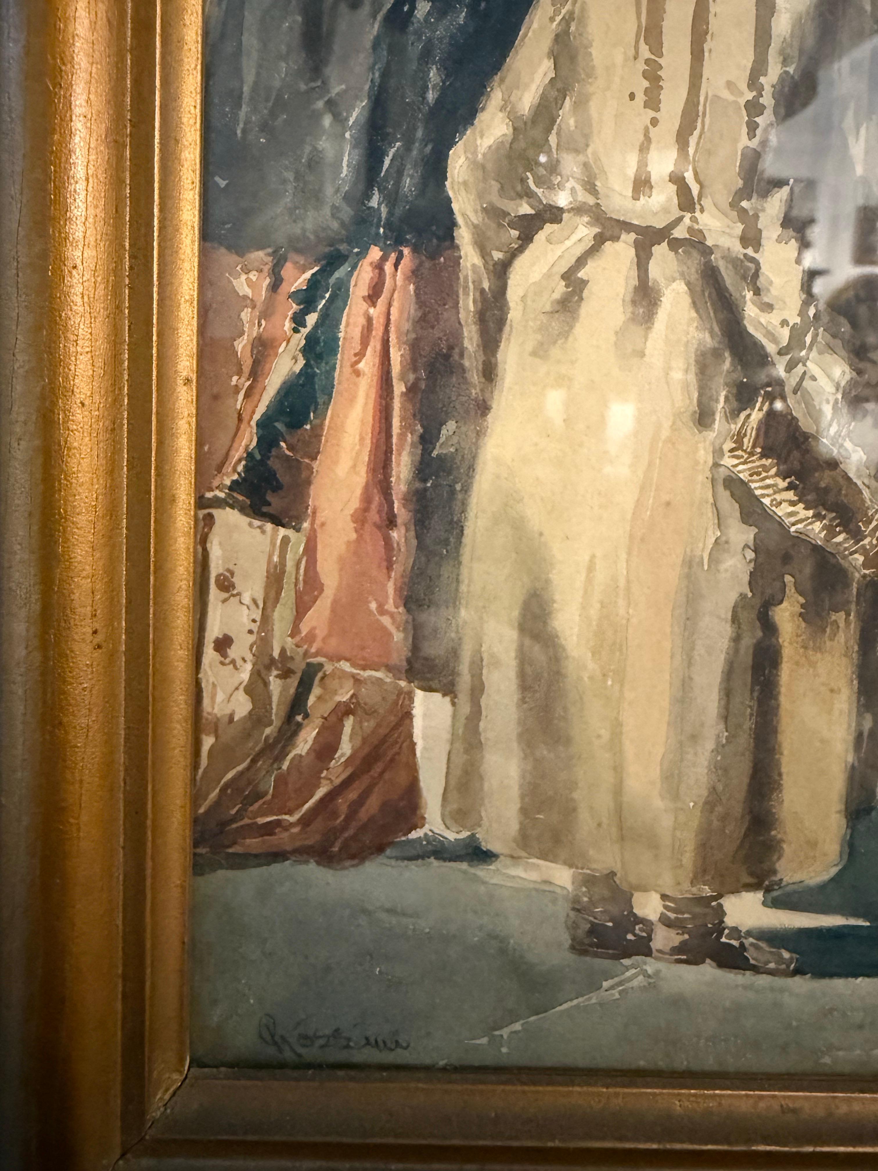 Ein Original-Aquarell von Luigi Rossini, 19. Jahrhundert im Angebot 3