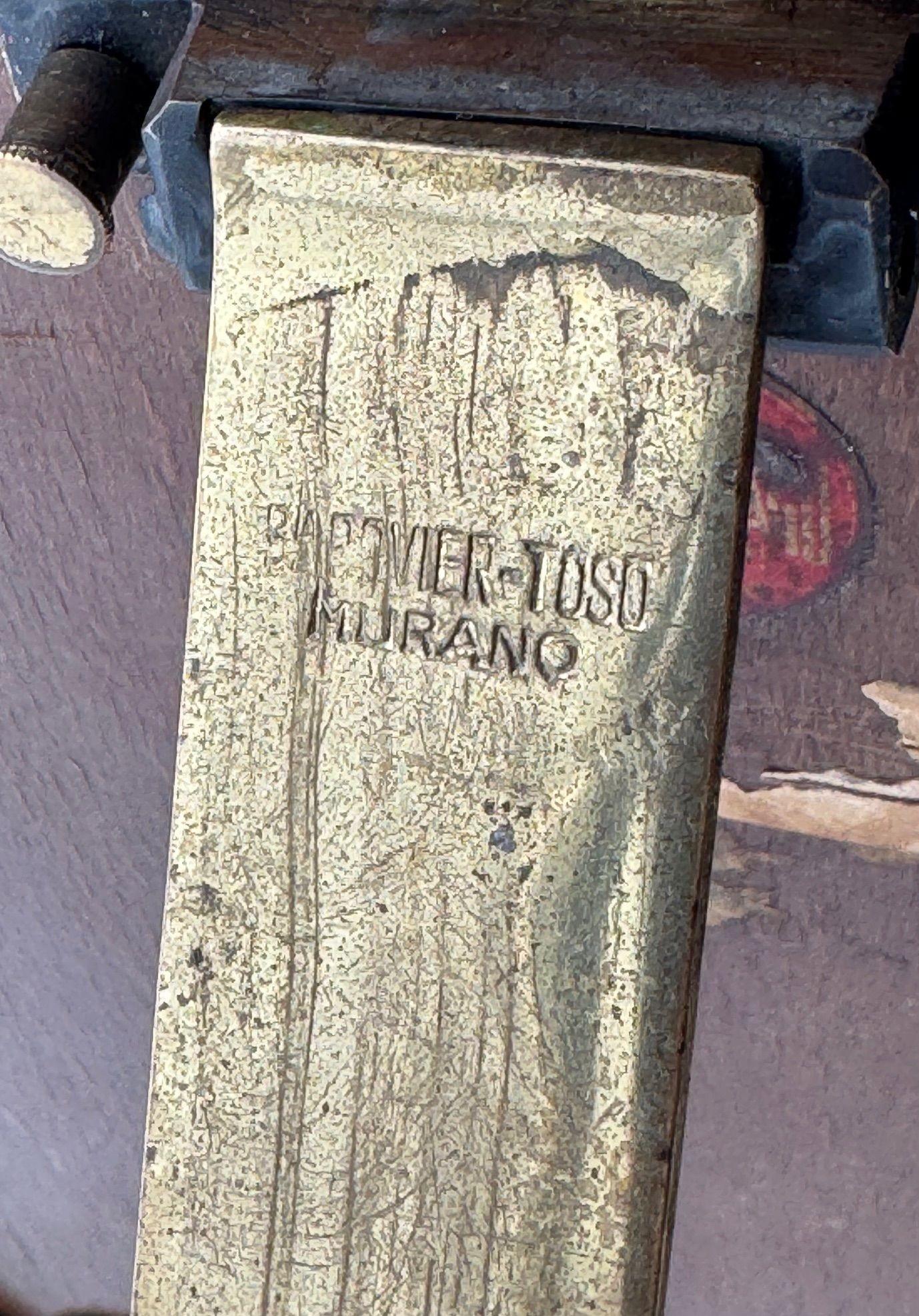 Espejo con marco de cristal de murano Barovier & Toso, Art Decó original de los años 40 en venta 3
