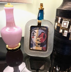 Un marco original de cristal de Murano y latón de los años 40, de Barovier y Toso