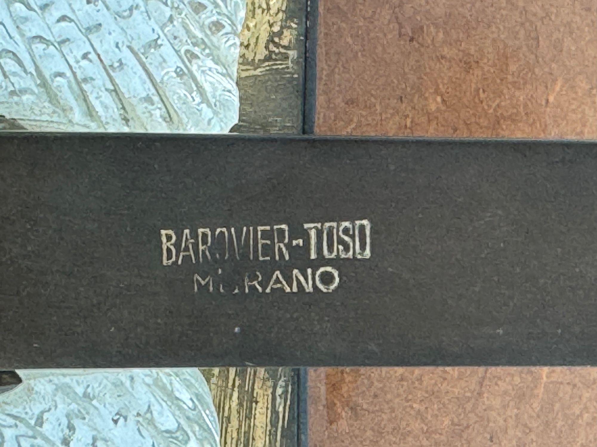 Originaler Bilderrahmen aus Murano-Glas und Messing aus den 1940er Jahren von Barovier und Toso im Angebot 2