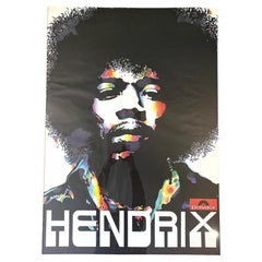 An orignal 1970s promotional poster for Jimi Hendrix's All Along The Watchtower
