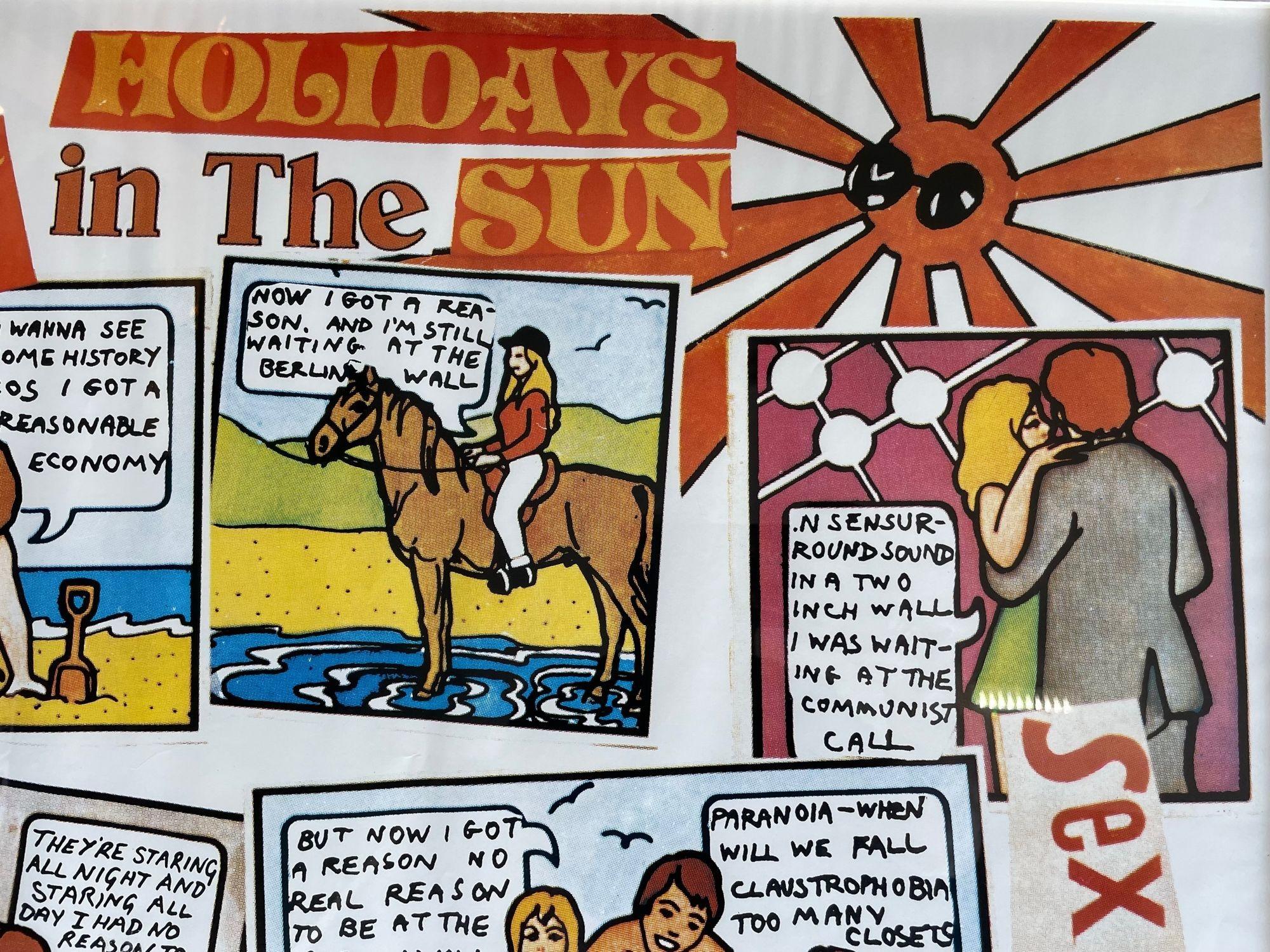 Une affiche promotionnelle de Jamie Reid pour The Sex Pistols « Holidays In The Sun » en vente 1