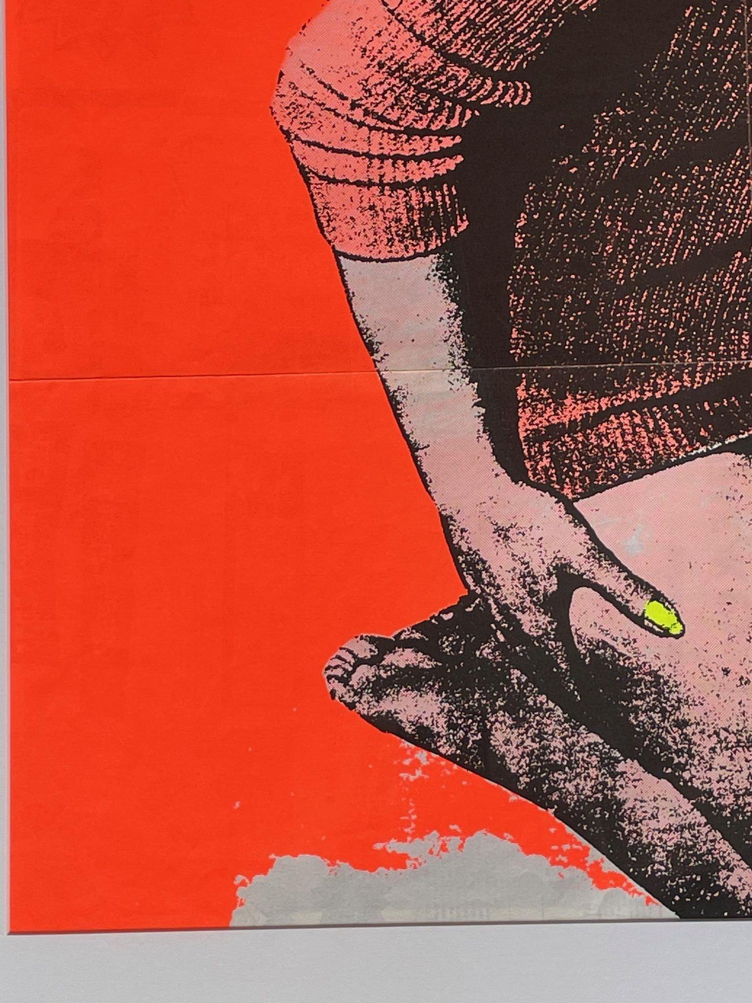 Ein ovales Sex Pistols-Seidenlithographieplakat „Fuck Forever“ von Jamie Reid 2