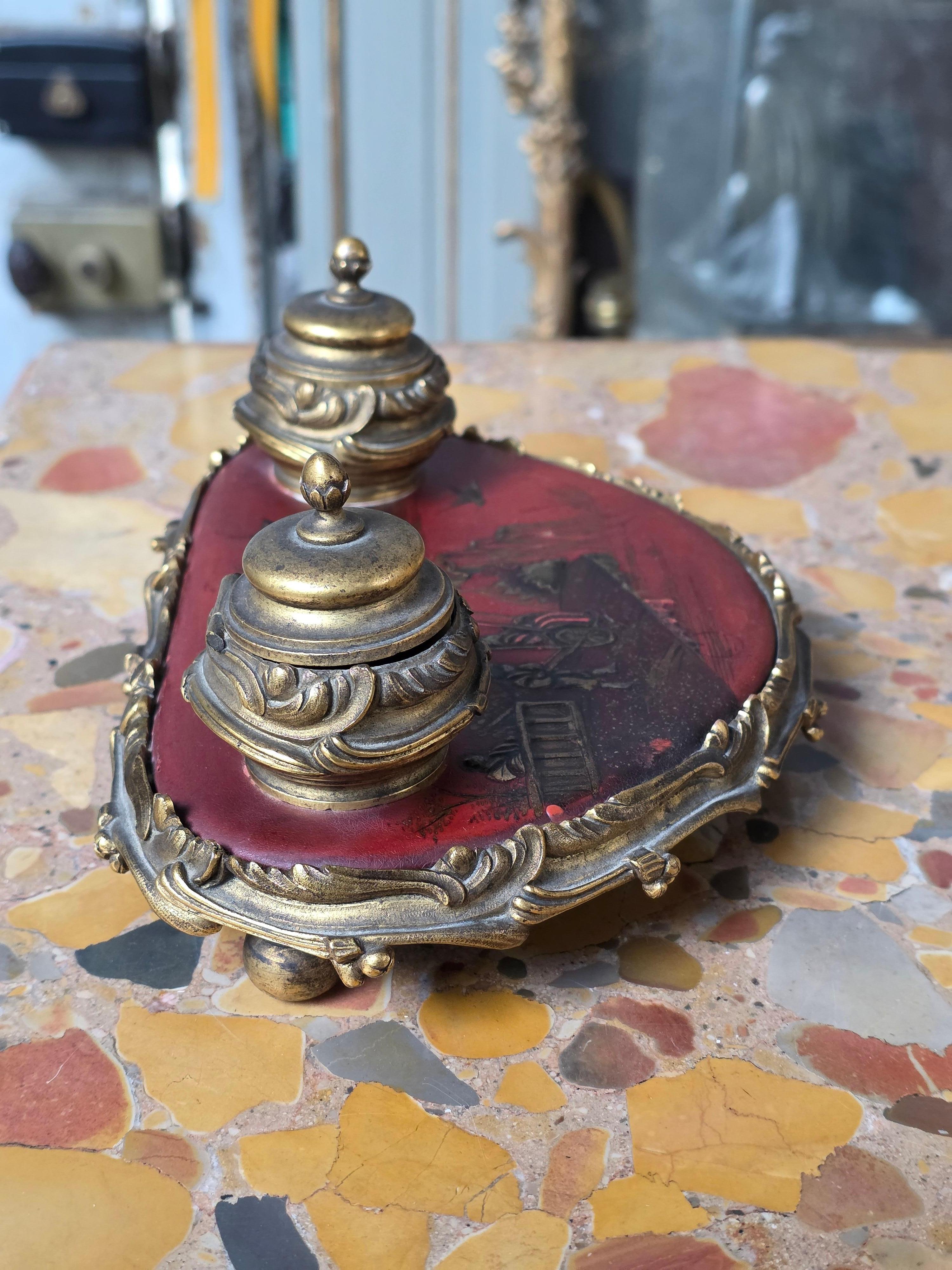 Similoro Calamaio in Ormolu e lacca di Coromandel, 1880 circa in vendita