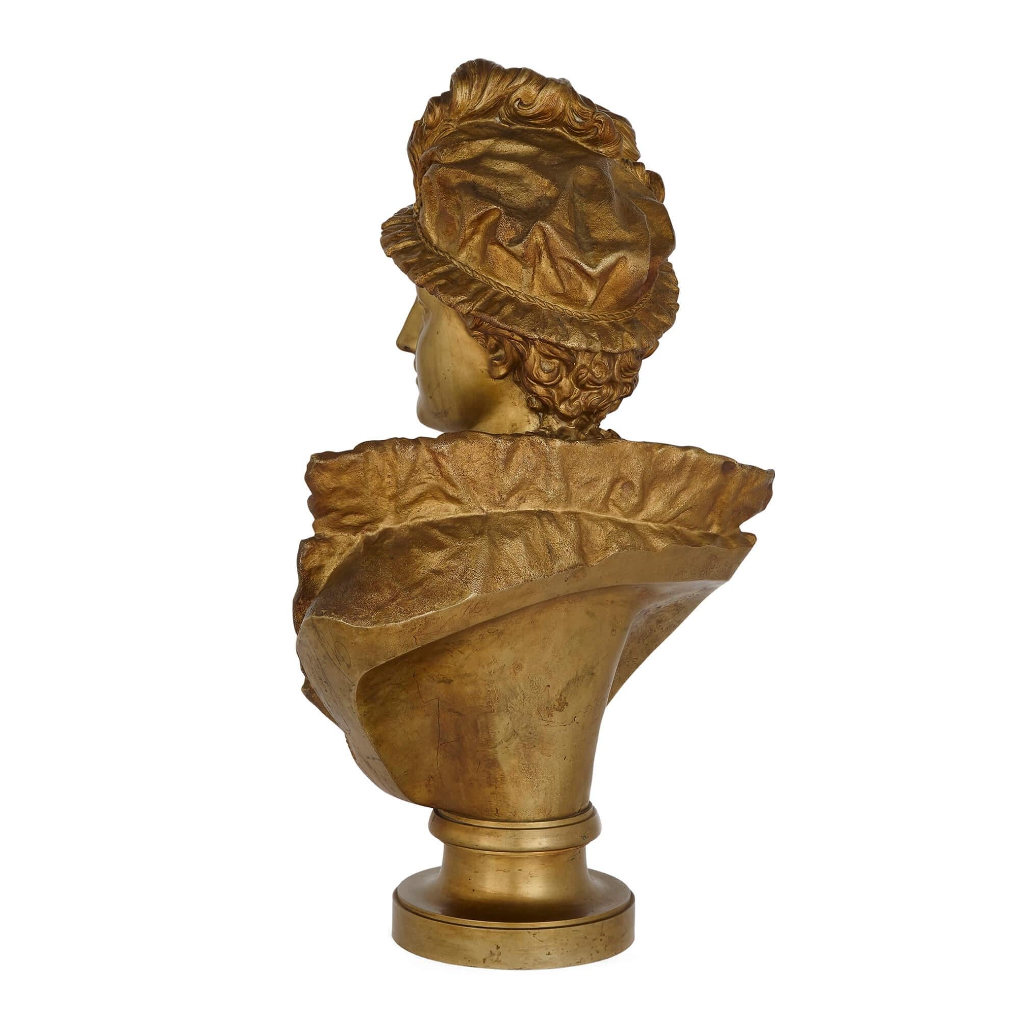 French Ormolu Bust of a 16th Century Prince, by Rancoulet For Sale