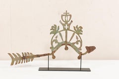 Beautifully Patinated Ornamental Bird Fragment from the 19th C. on Custom Stand