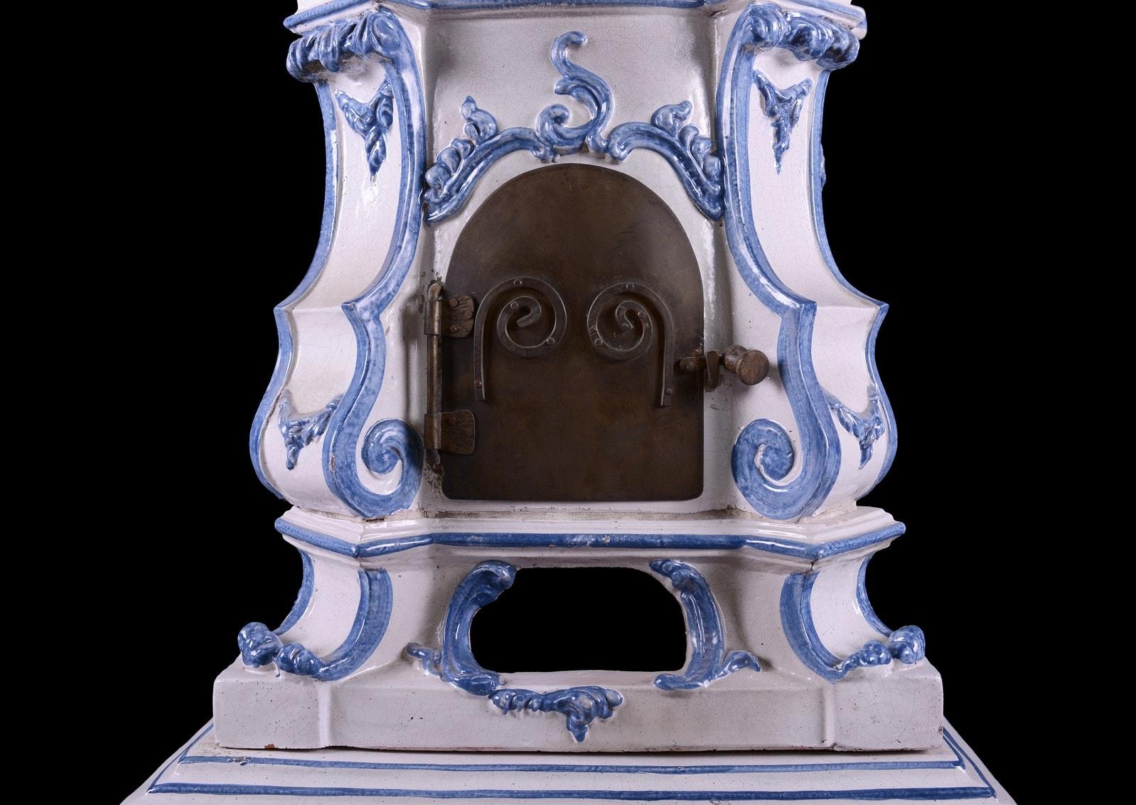 Ornate Ceramic Kachelofen Stove In Good Condition For Sale In London, GB