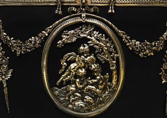 Ornate French Rococo Brass Firescreen